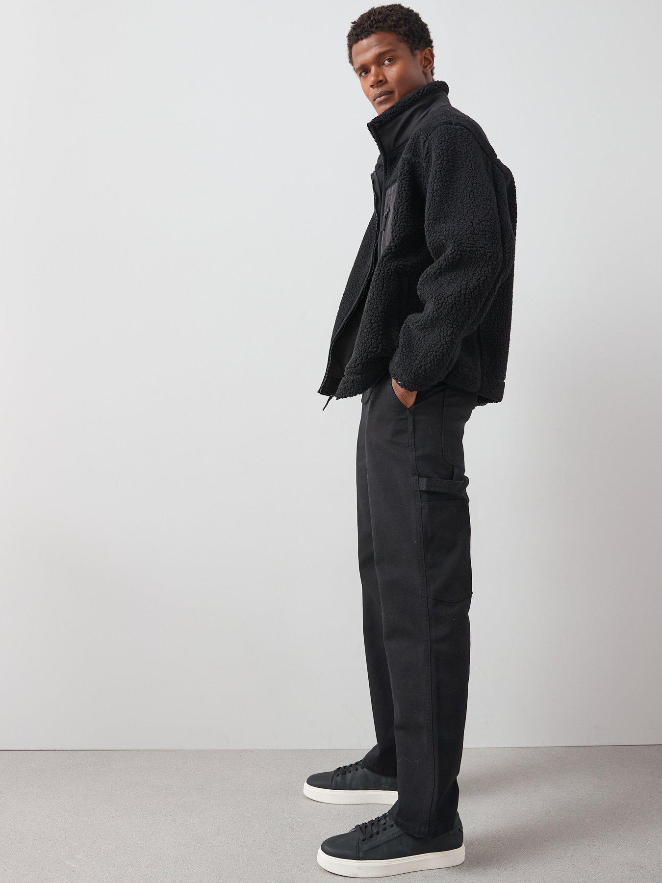 the-very-collection-borg-contrast-fleece-jacket-blackoutfit