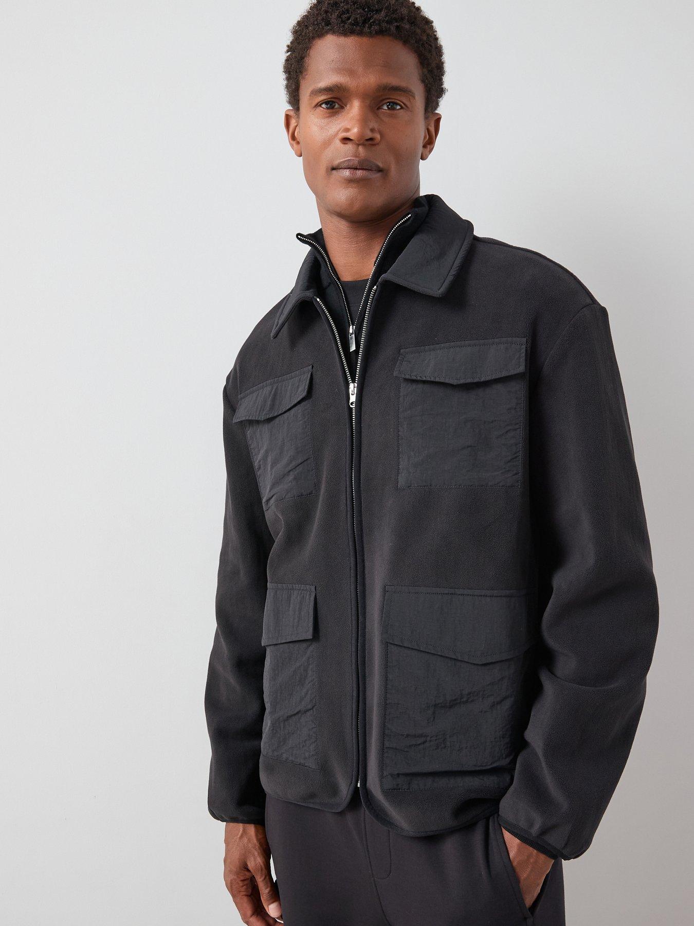 the-very-collection-utility-pocket-fleece-jacket-blackoutfit
