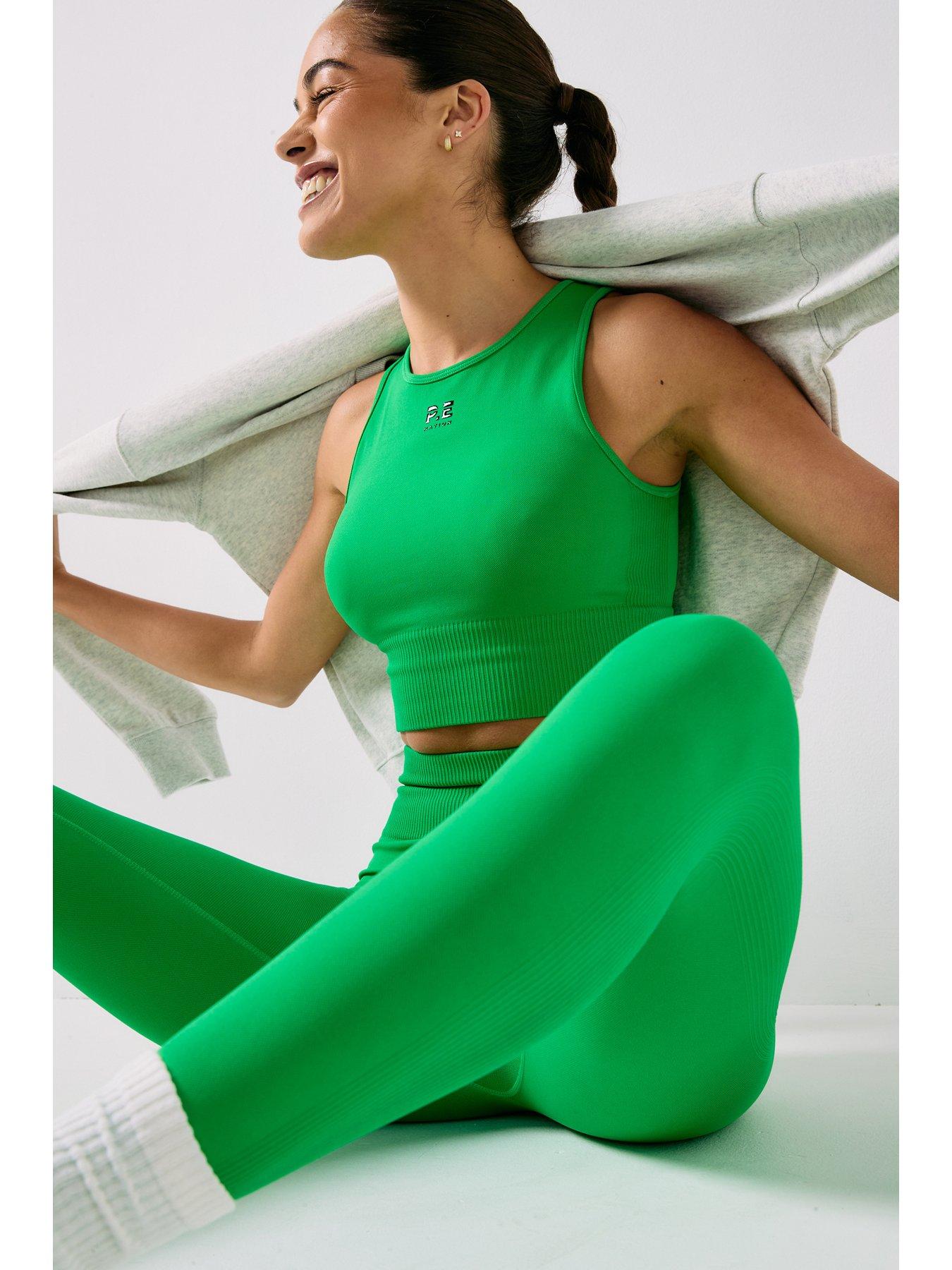 P.E Nation Womens Training Restore Seamless Legging - Green