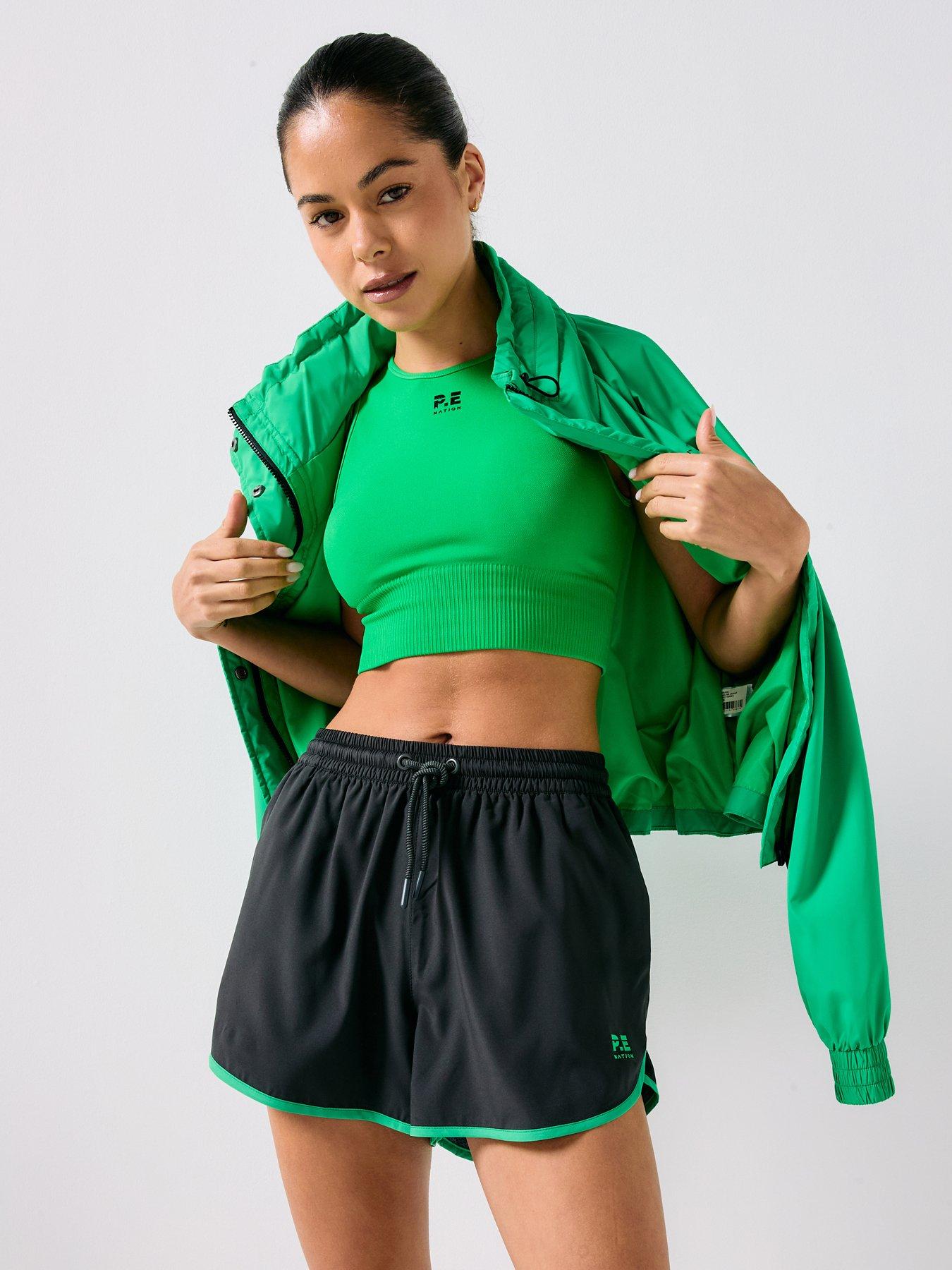 P.E Nation Academy Short - Caviar/Kelly Green