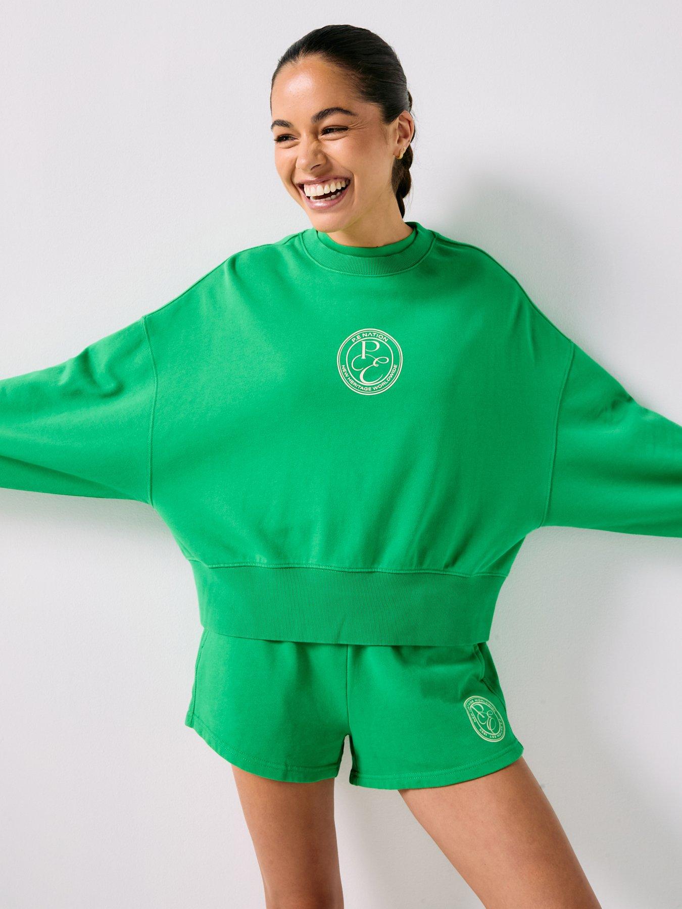 P.E Nation Womens Training Exposition Sweat - Green