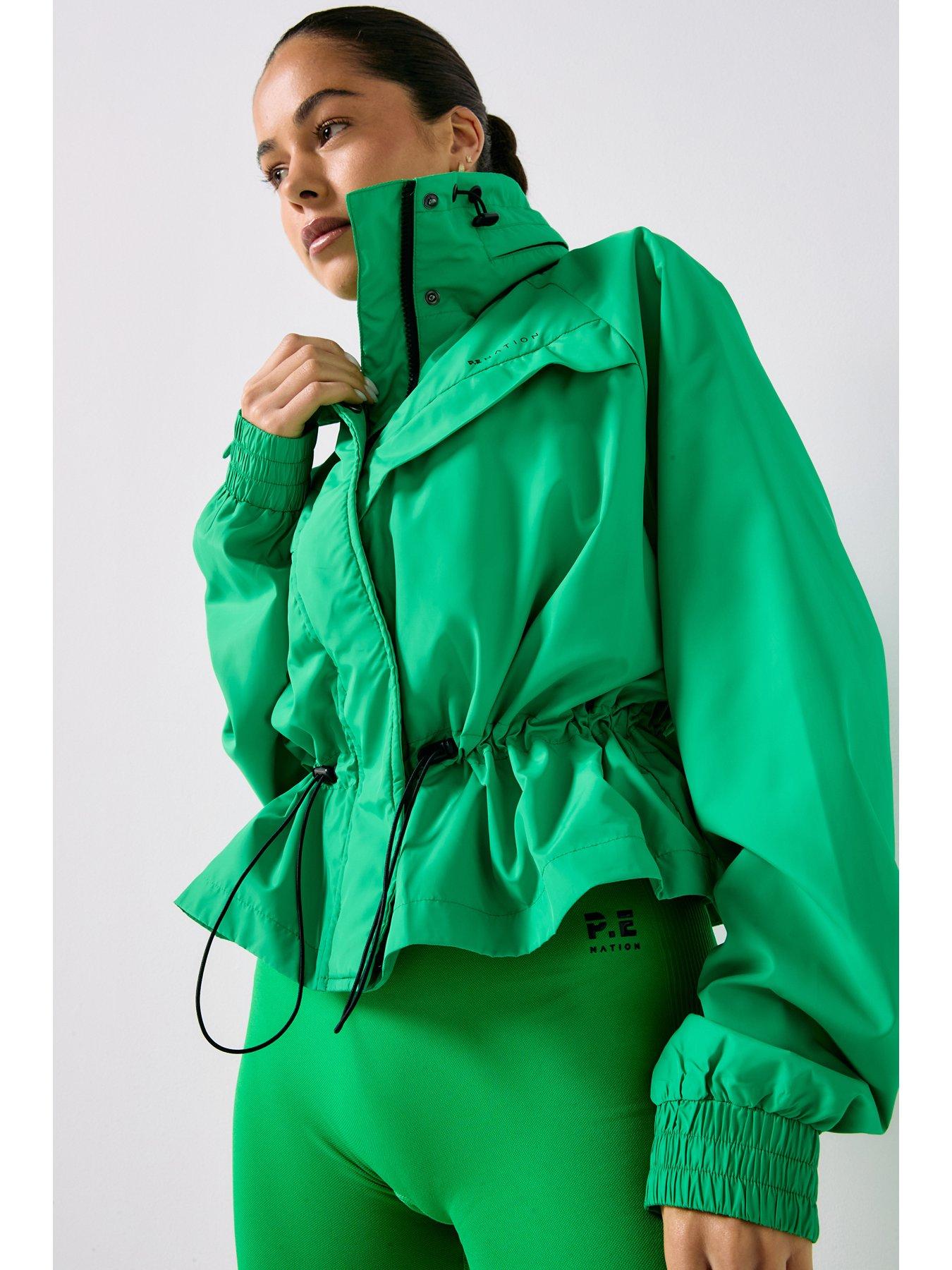 P.E Nation Womens Training Shelter Jacket - Green