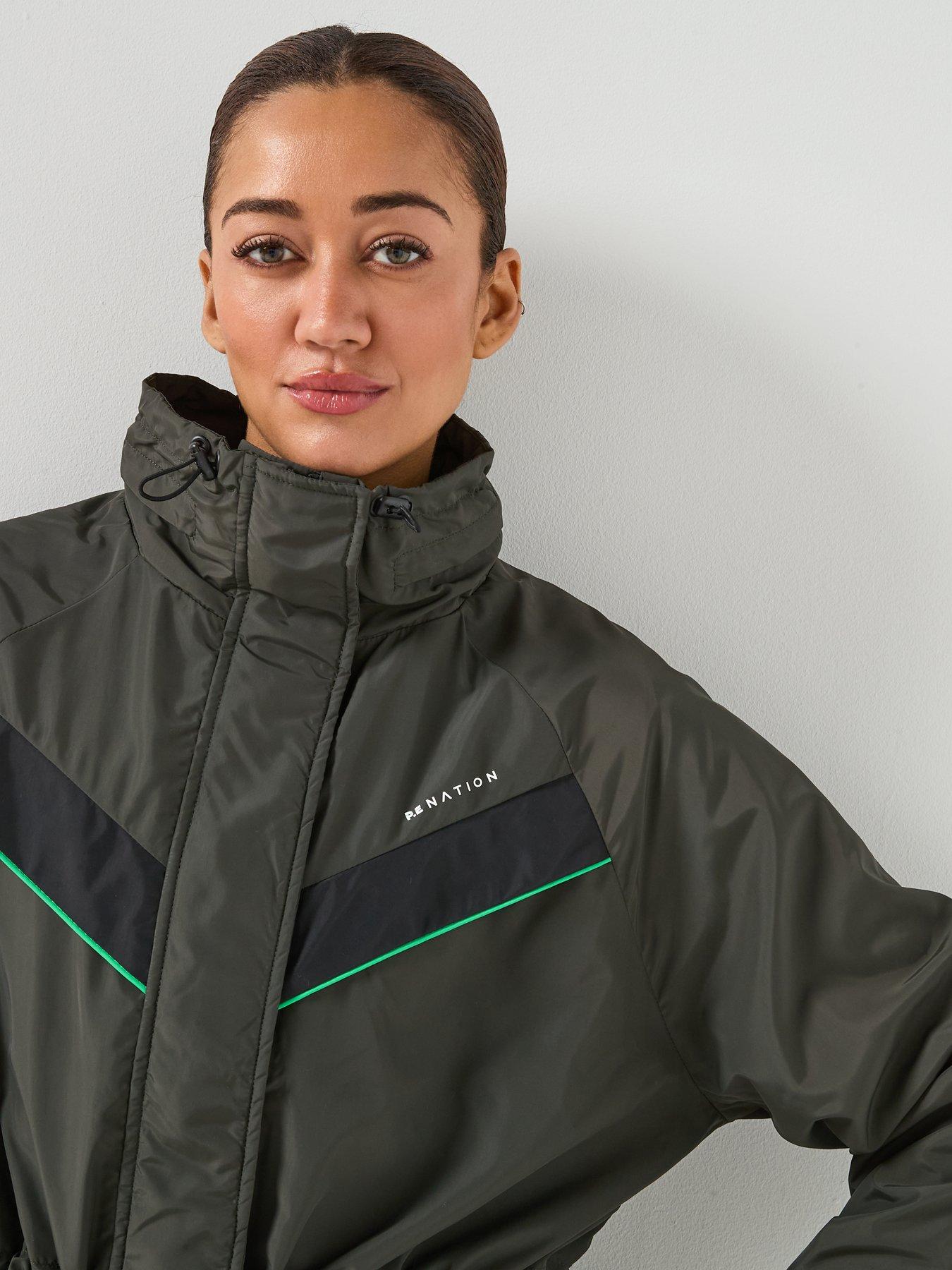 Image 4 of 6 of P.E Nation Womens Training Shelter Jacket - Grey