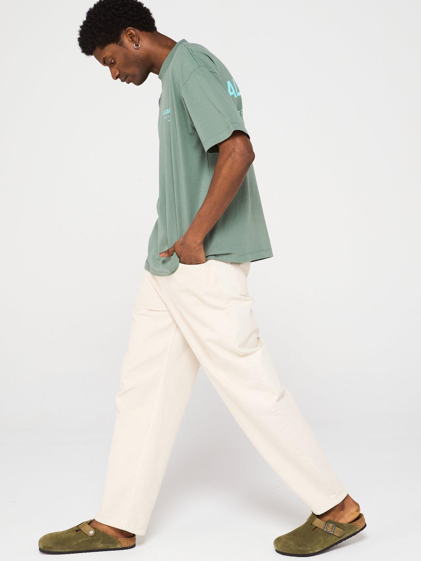 Image 3 of 6 of AllSaints Underground Crew T-shirt-green
