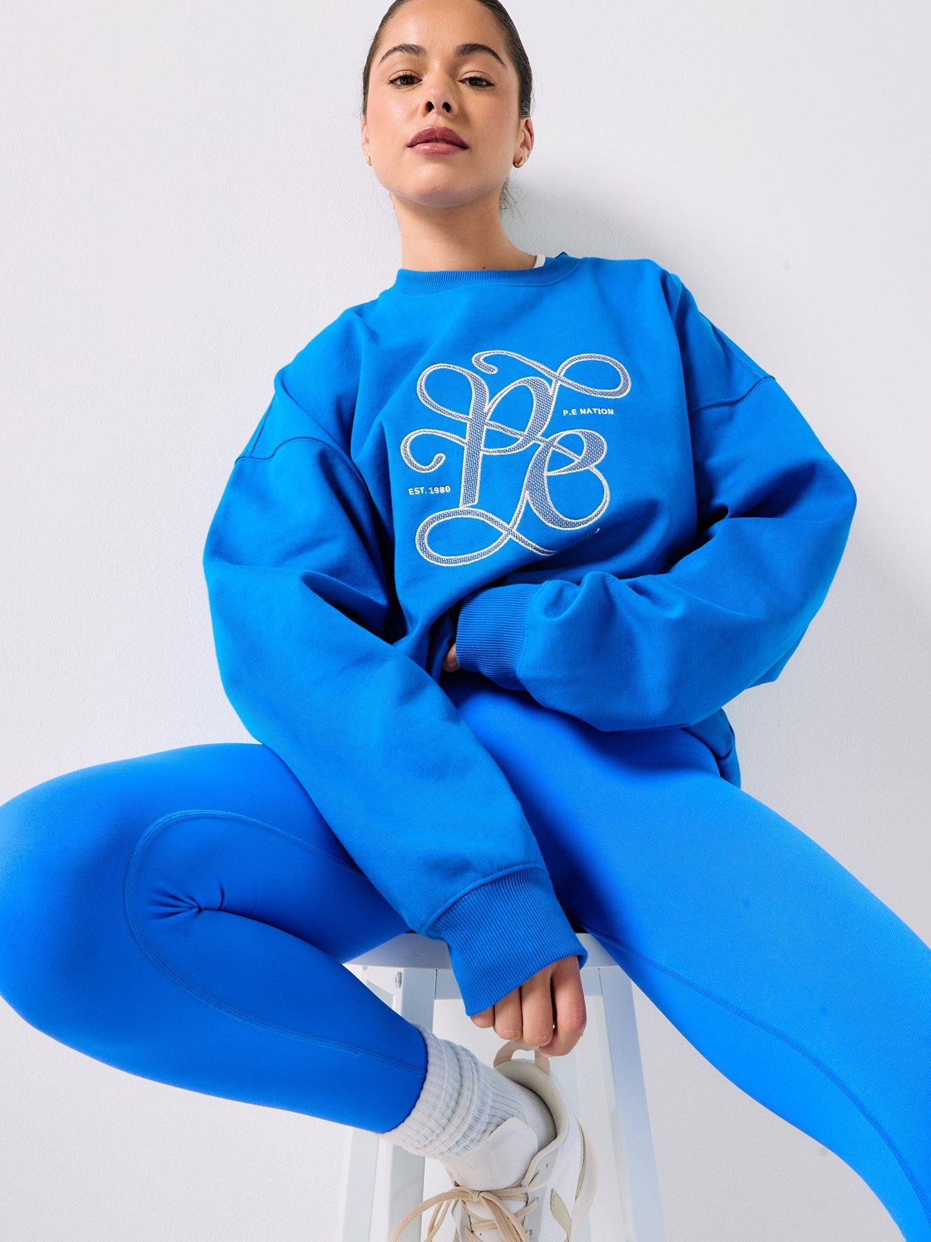 P.E Nation Womens Training South Bank Sweat - Blue
