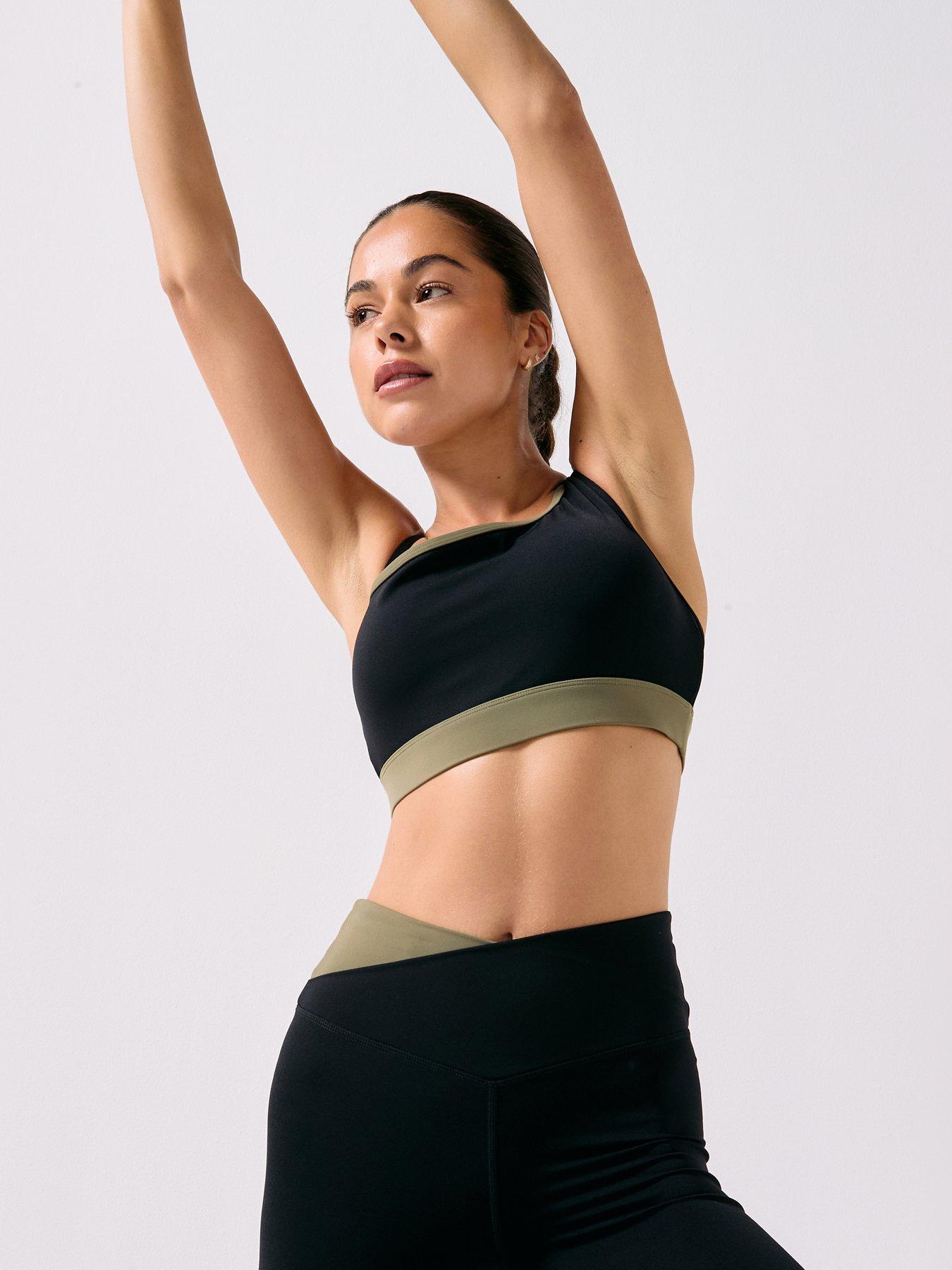 P.E Nation Womens Training Chelsea Sports Bra - Black