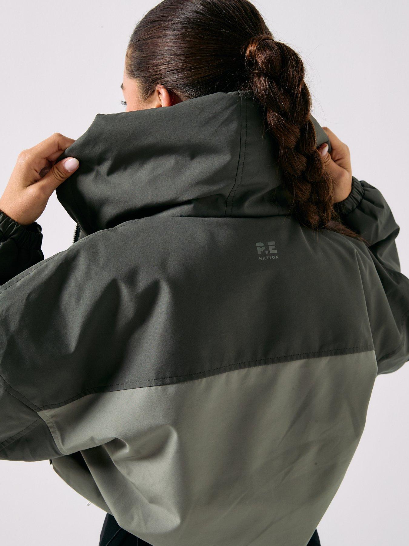 Image 2 of 6 of P.E Nation Womens Training Guild Crop Jacket - Grey
