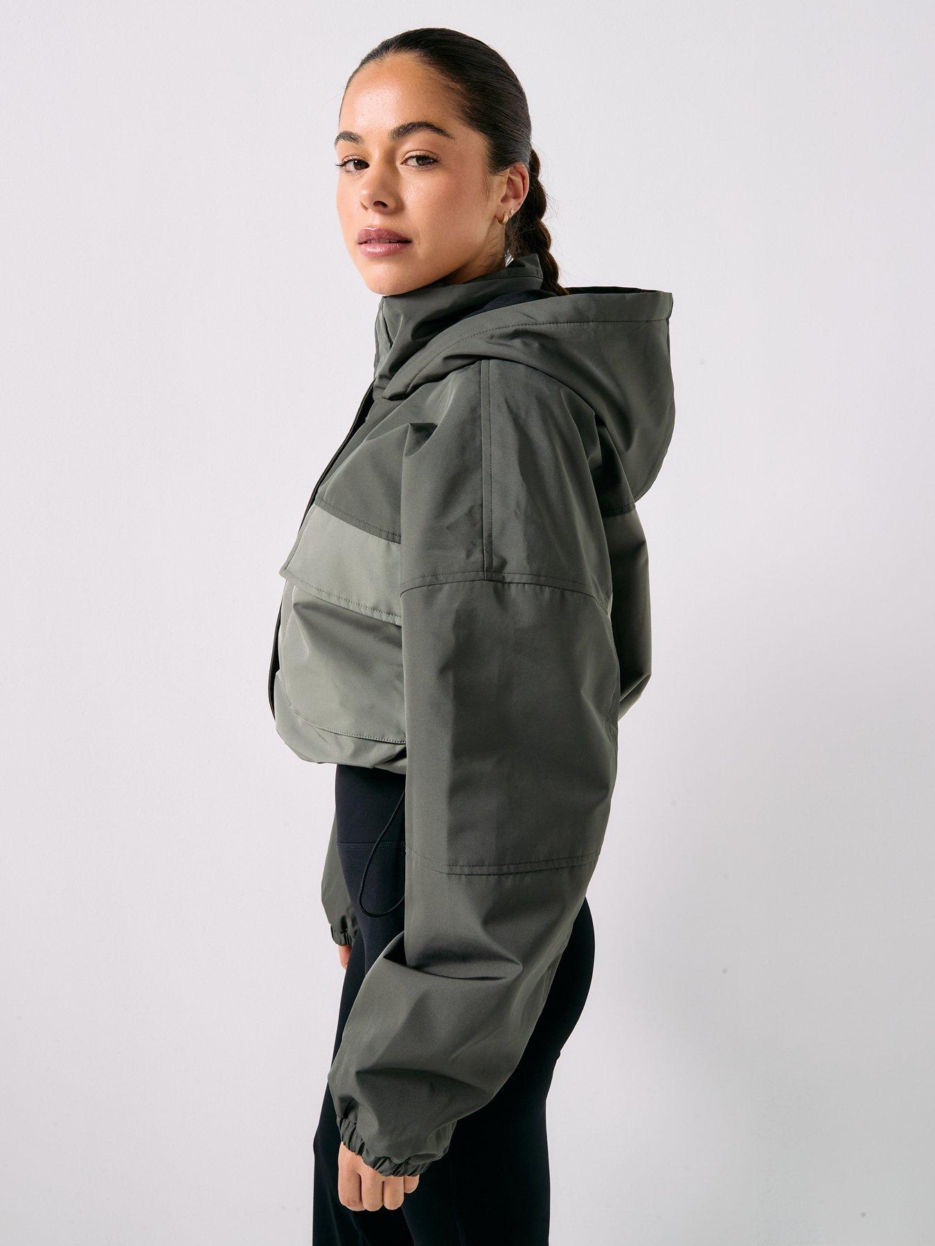 Image 5 of 6 of P.E Nation Womens Training Guild Crop Jacket - Grey