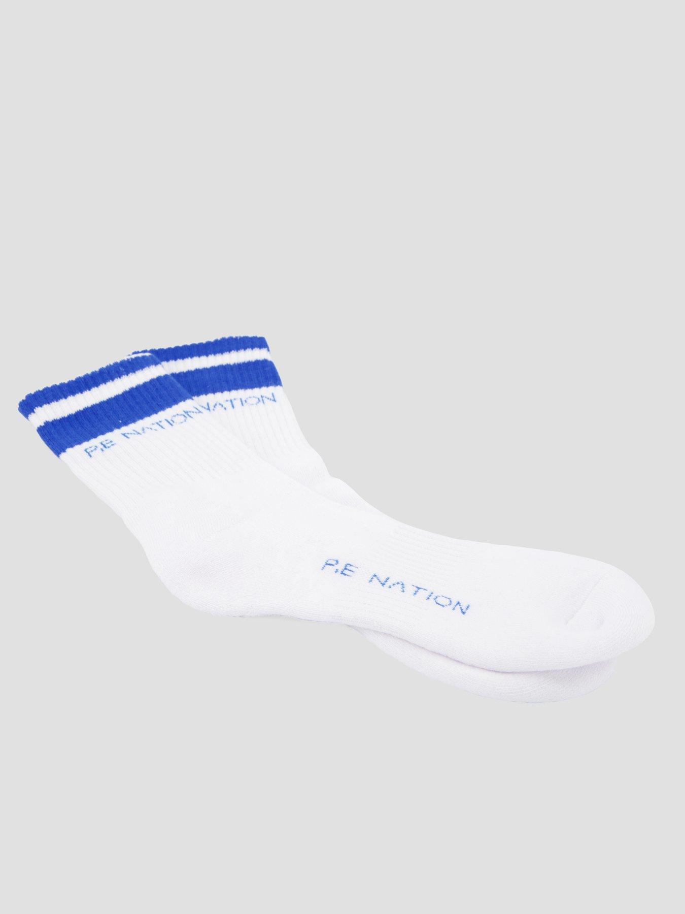 Image 3 of 4 of P.E Nation Womens Training Homage Socks - White