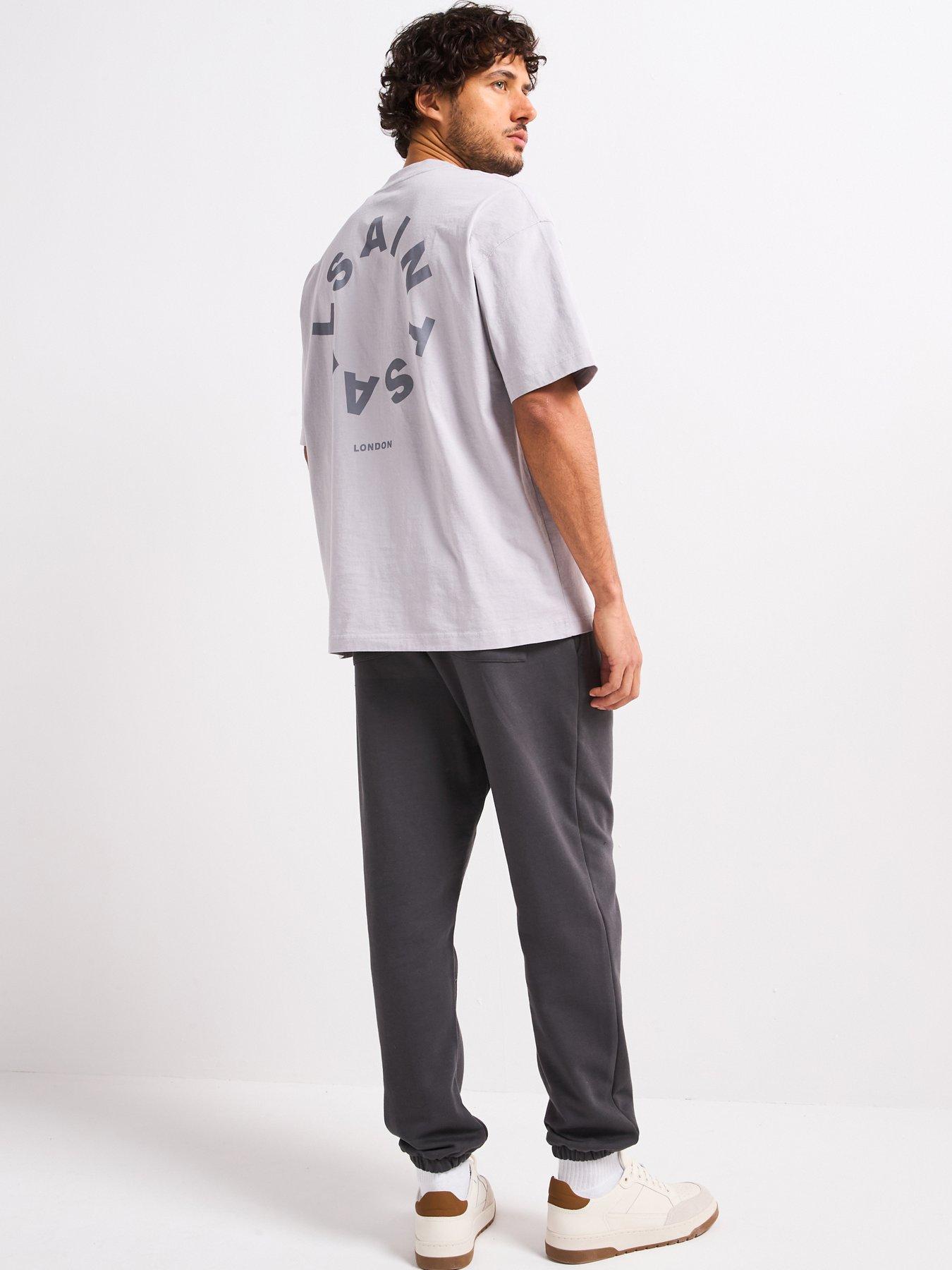 AllSaints Tierra Short Sleeve Graphic T-shirt- Grey