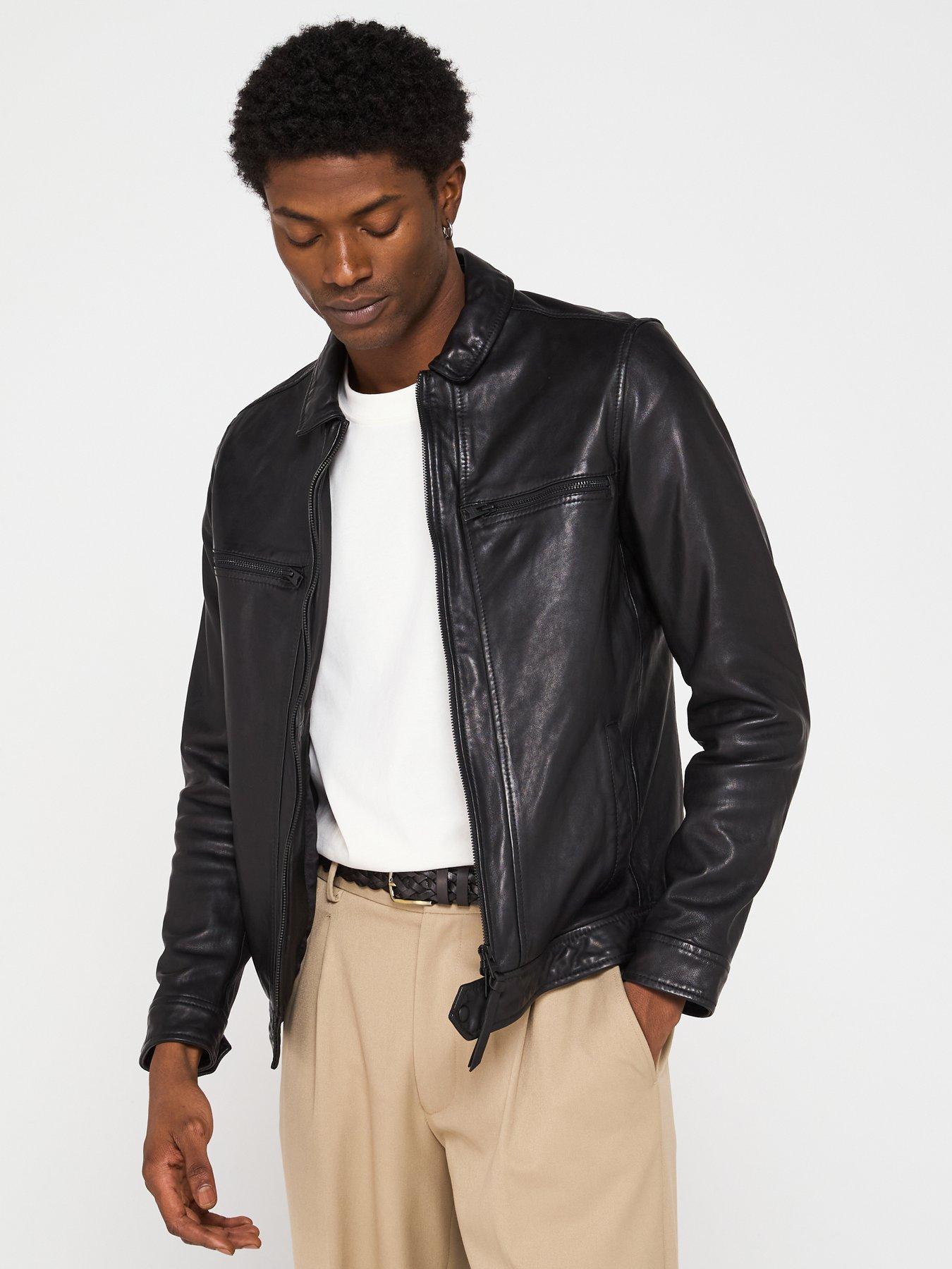 Image 5 of 6 of AllSaints Luck Leather Jacket- Black