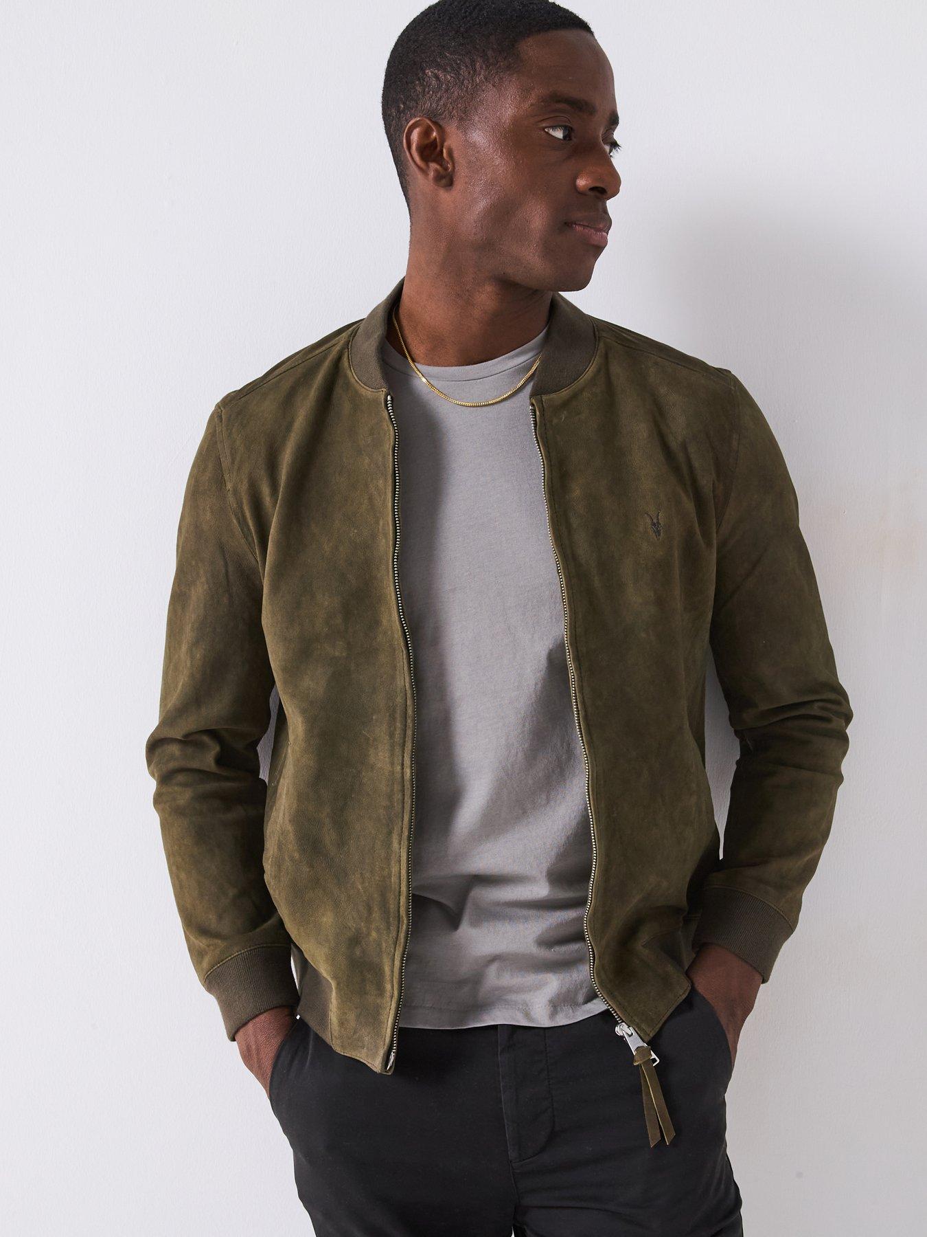 Image 1 of 5 of AllSaints All Saints Buckly Bomber Jacket - Green