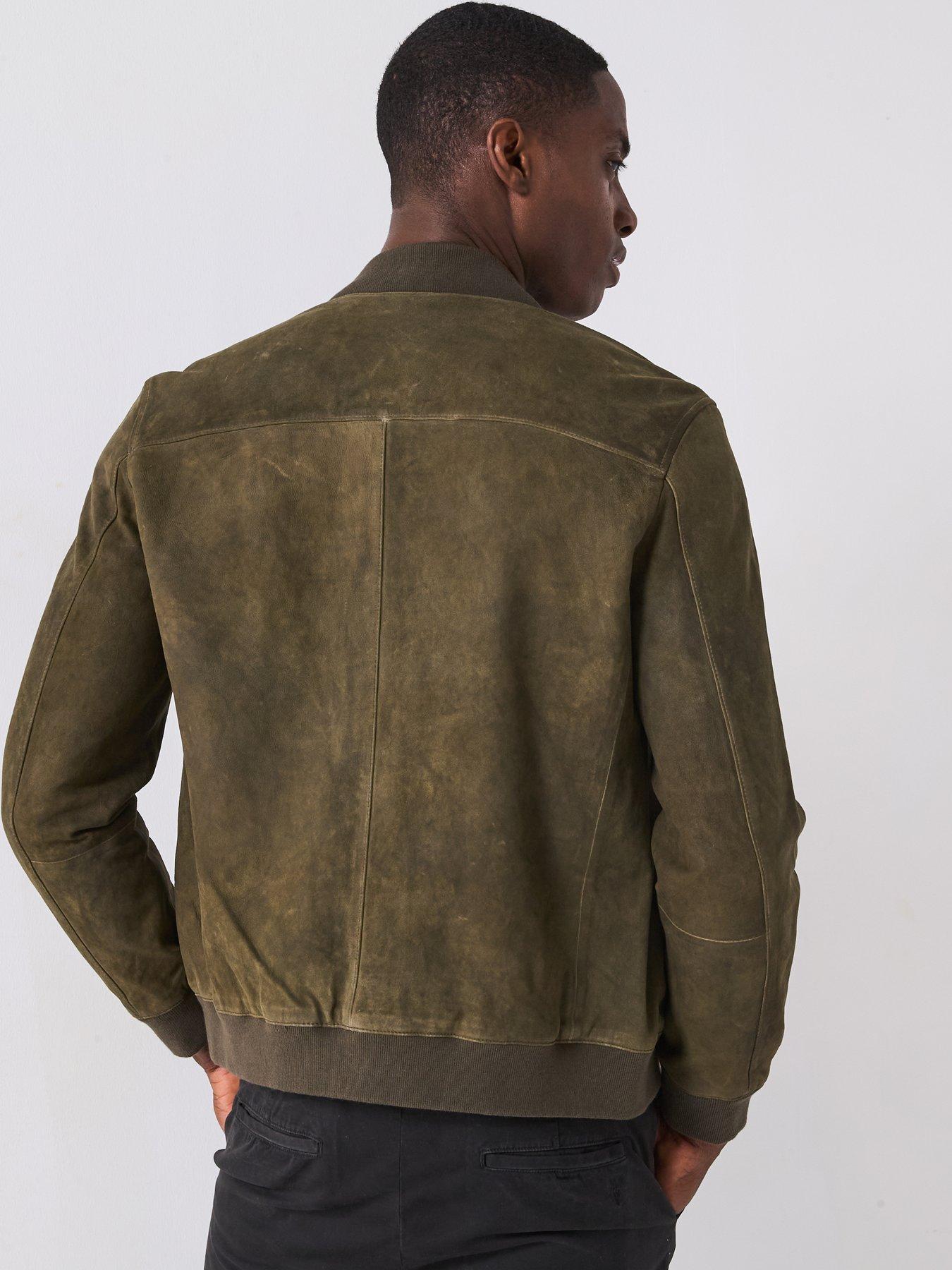 Image 2 of 5 of AllSaints All Saints Buckly Bomber Jacket - Green