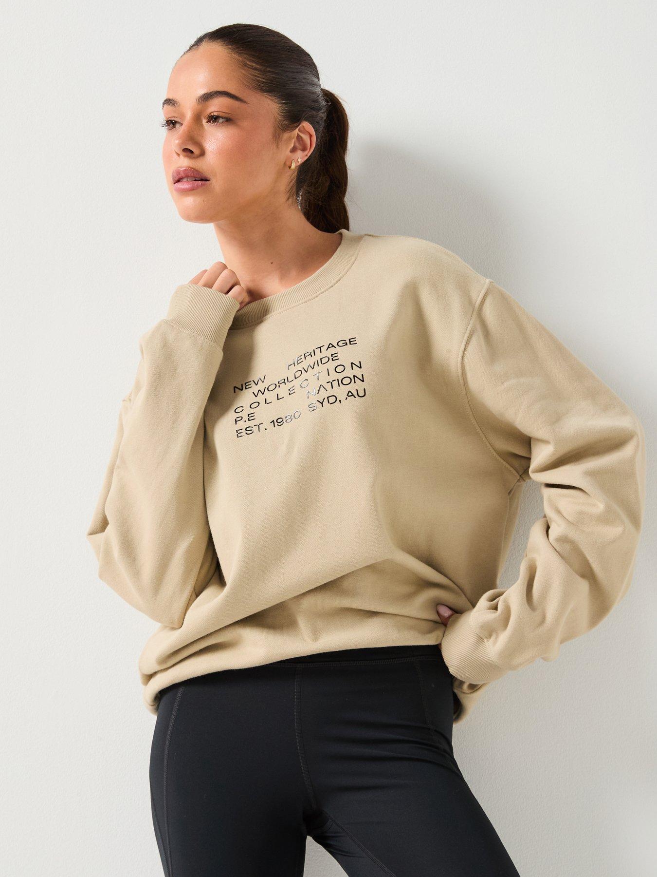 P.E Nation Womens Training Lamont Sweat - Beige