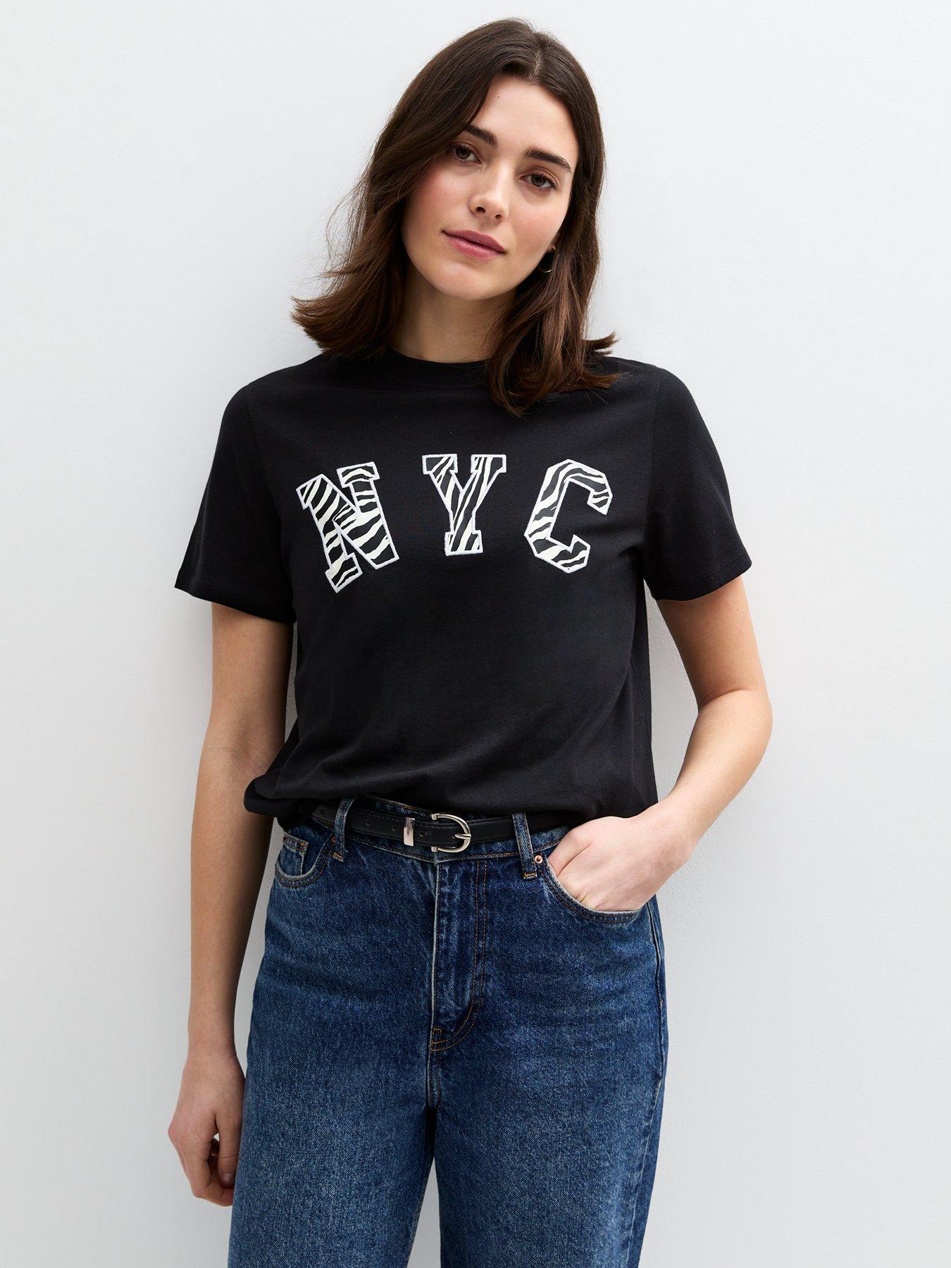 new-look-zebra-print-nyc-slogan-t-shirt-black