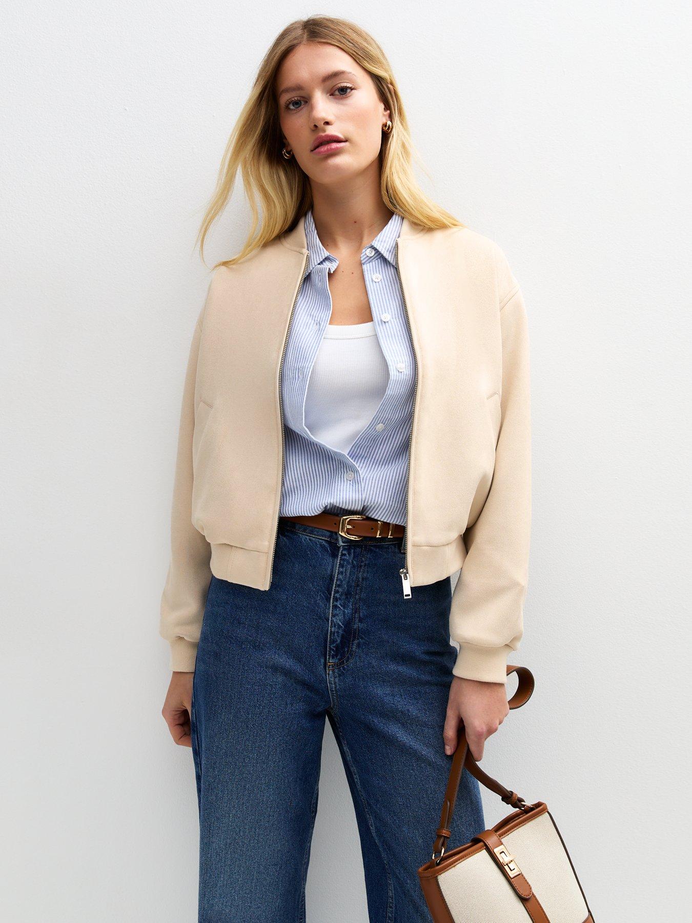 new-look-stone-faux-suede-bomber-jacket-beige