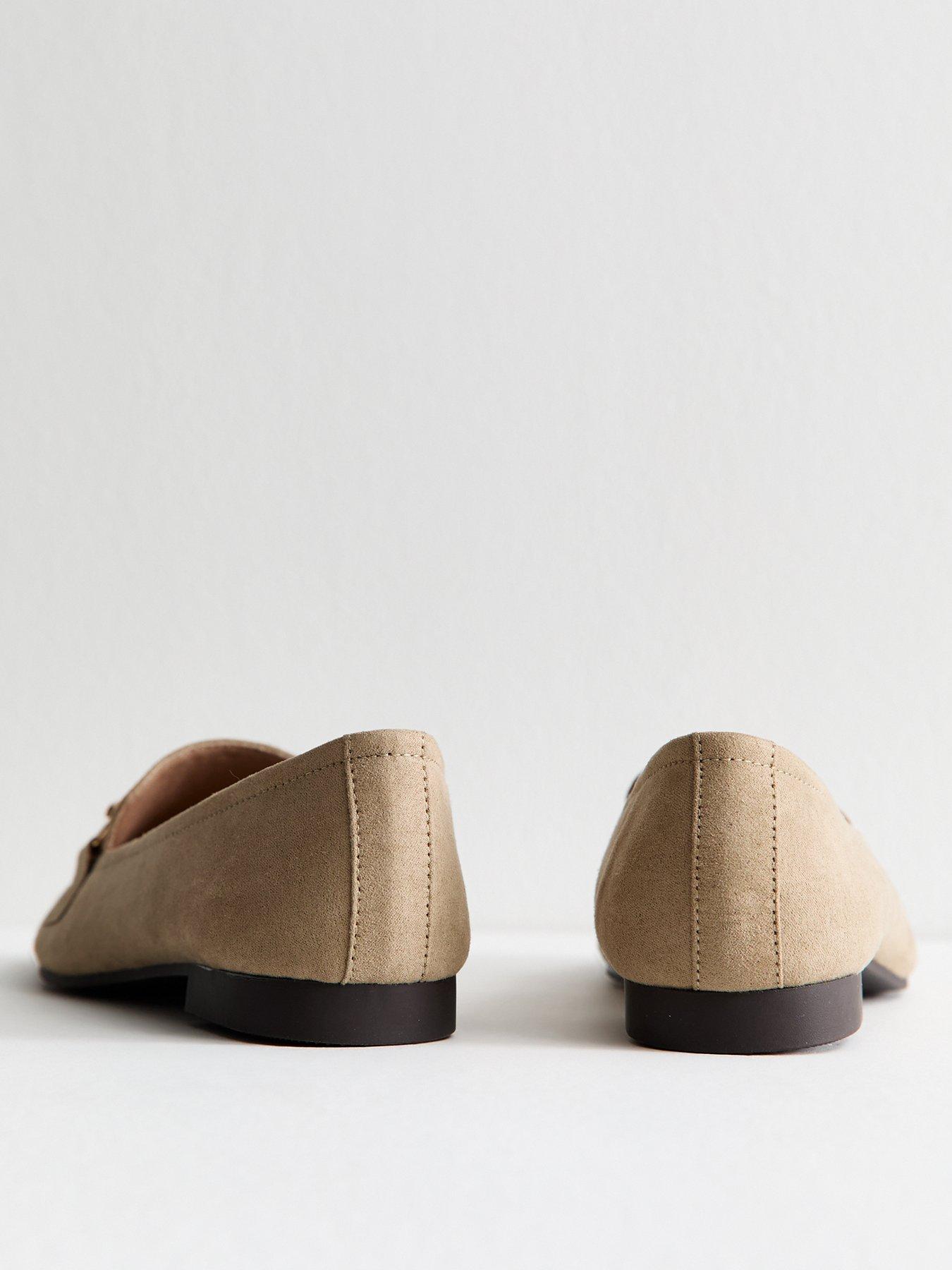 new-look-faux-suede-snaffle-detail-loafers-camelback