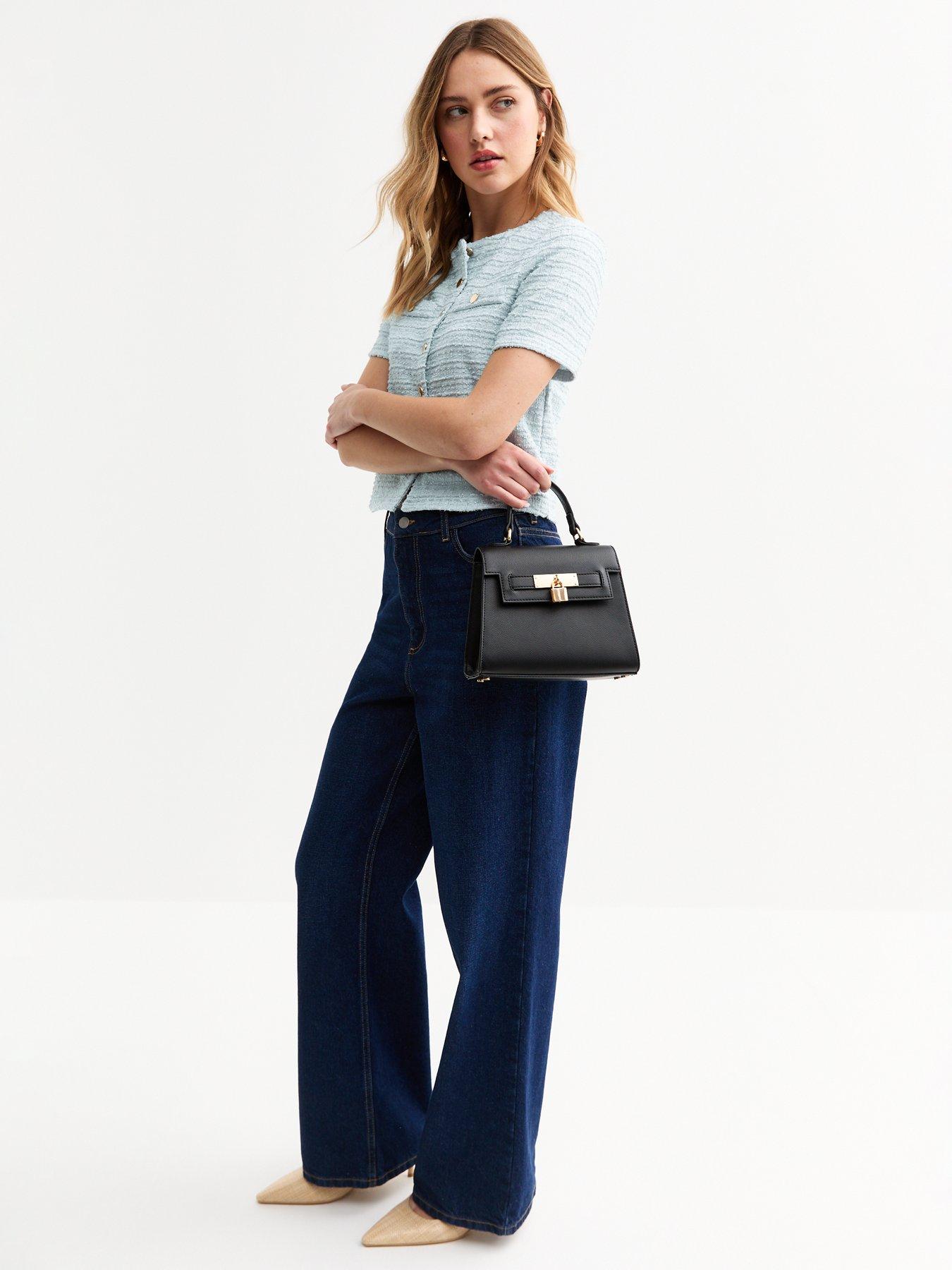 Image 3 of 4 of New Look Boucle Button Up Top - Blue