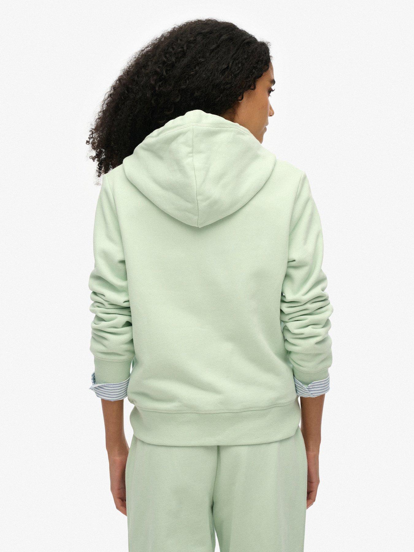 Image 2 of 5 of Superdry Essential Logo Zip Hoodie - Green