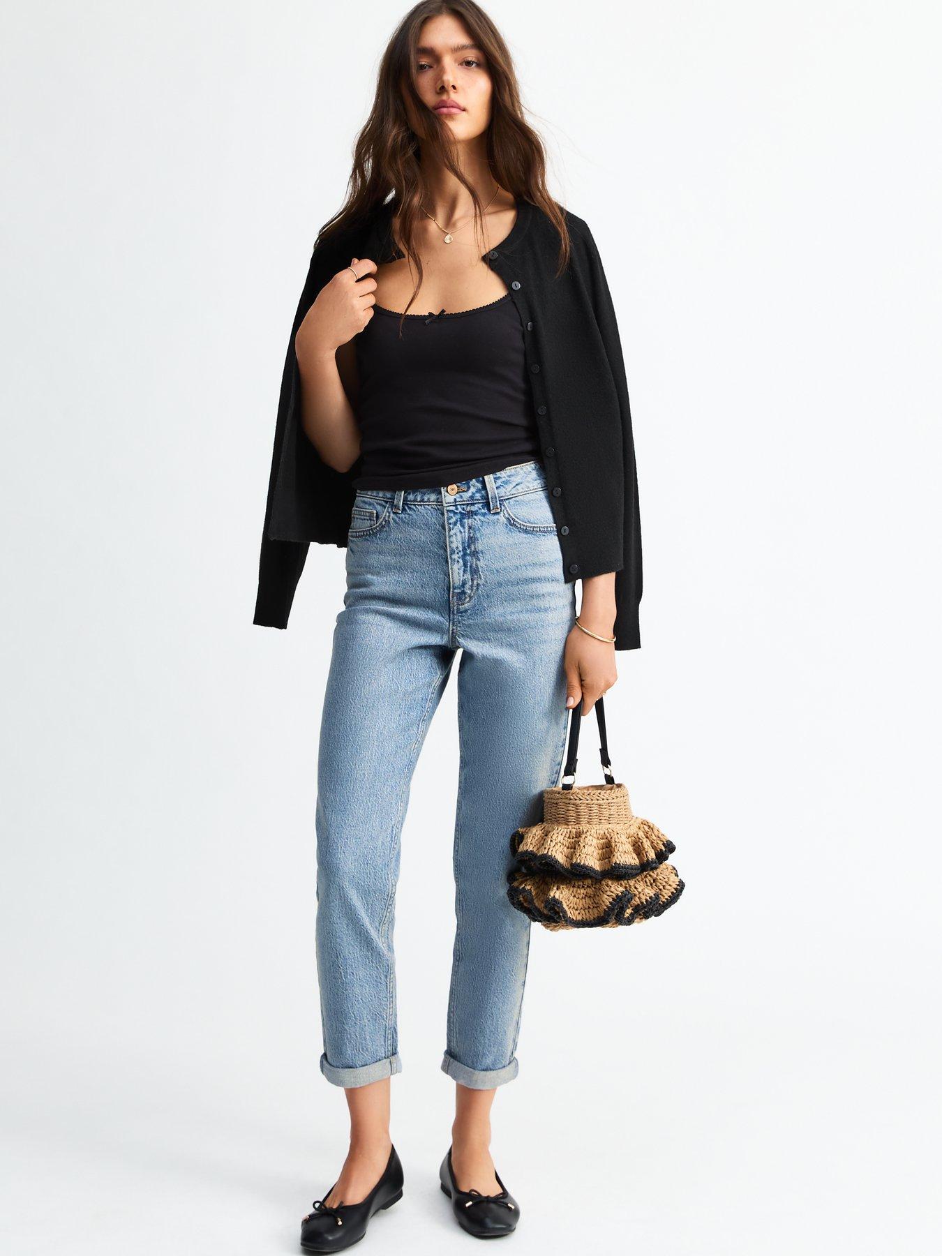 new-look-turned-up-cuff-mom-jean-blue