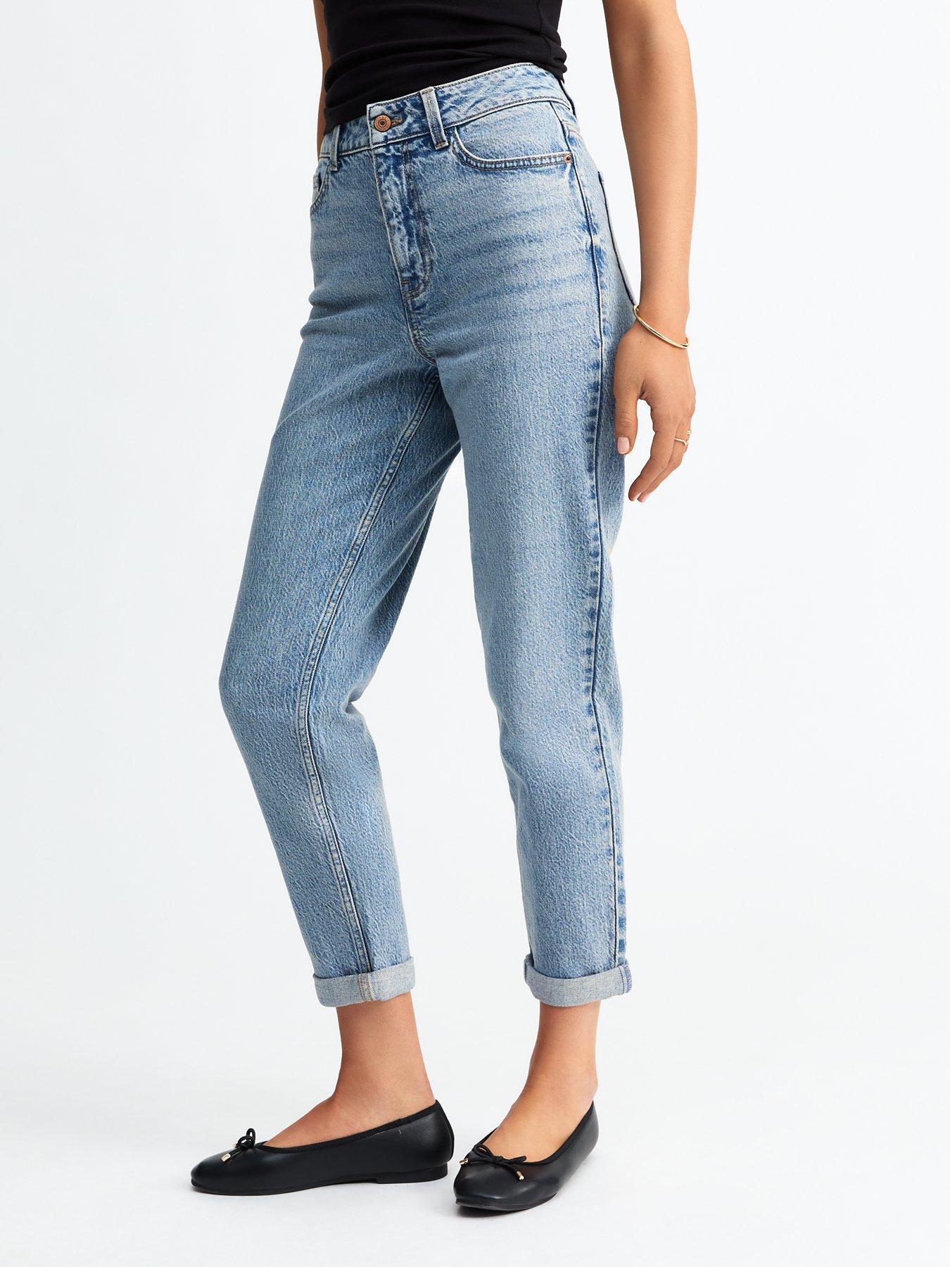 new-look-turned-up-cuff-mom-jean-blueback