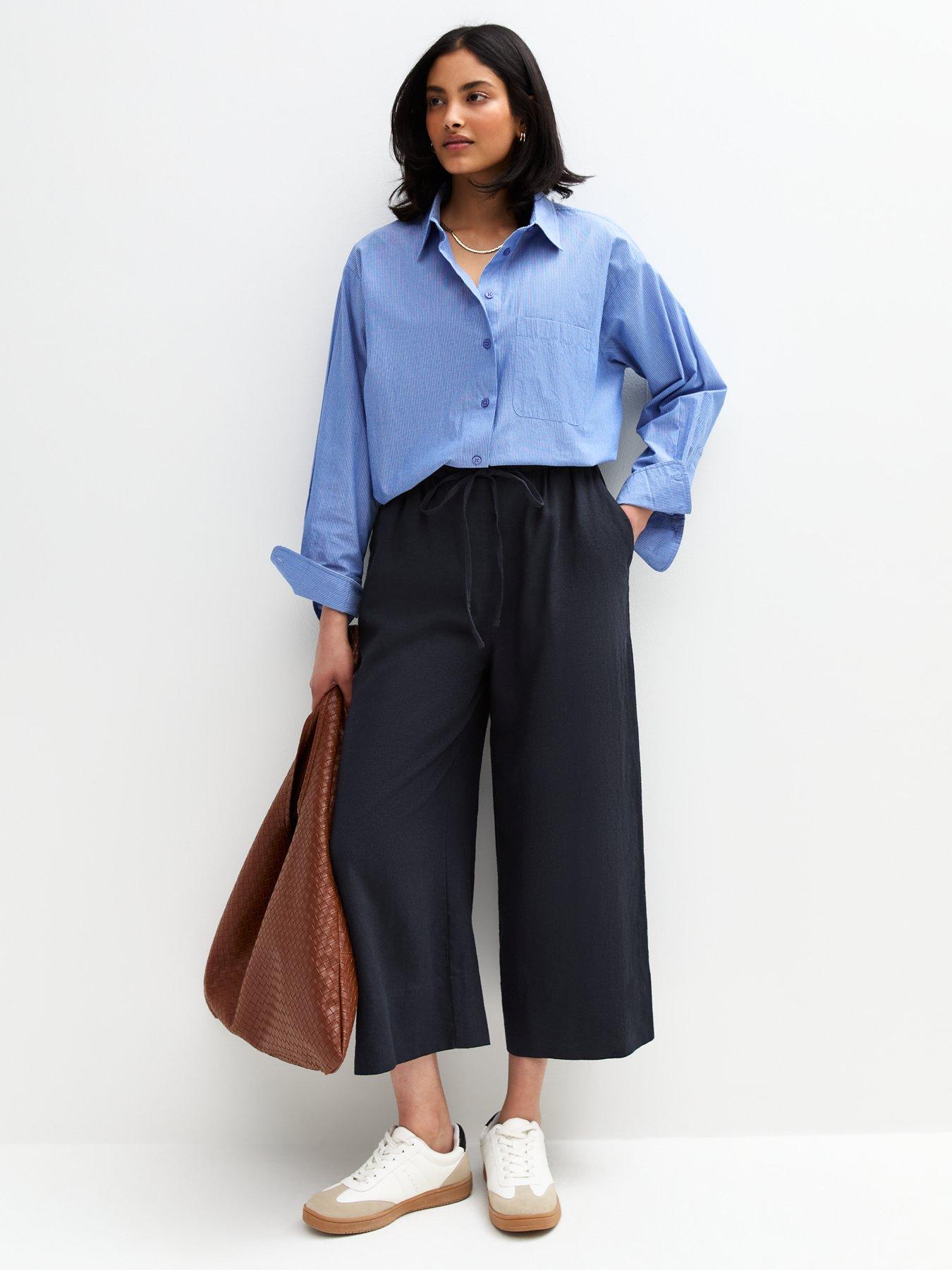 new-look-navy-linen-blend-cropped-trousers