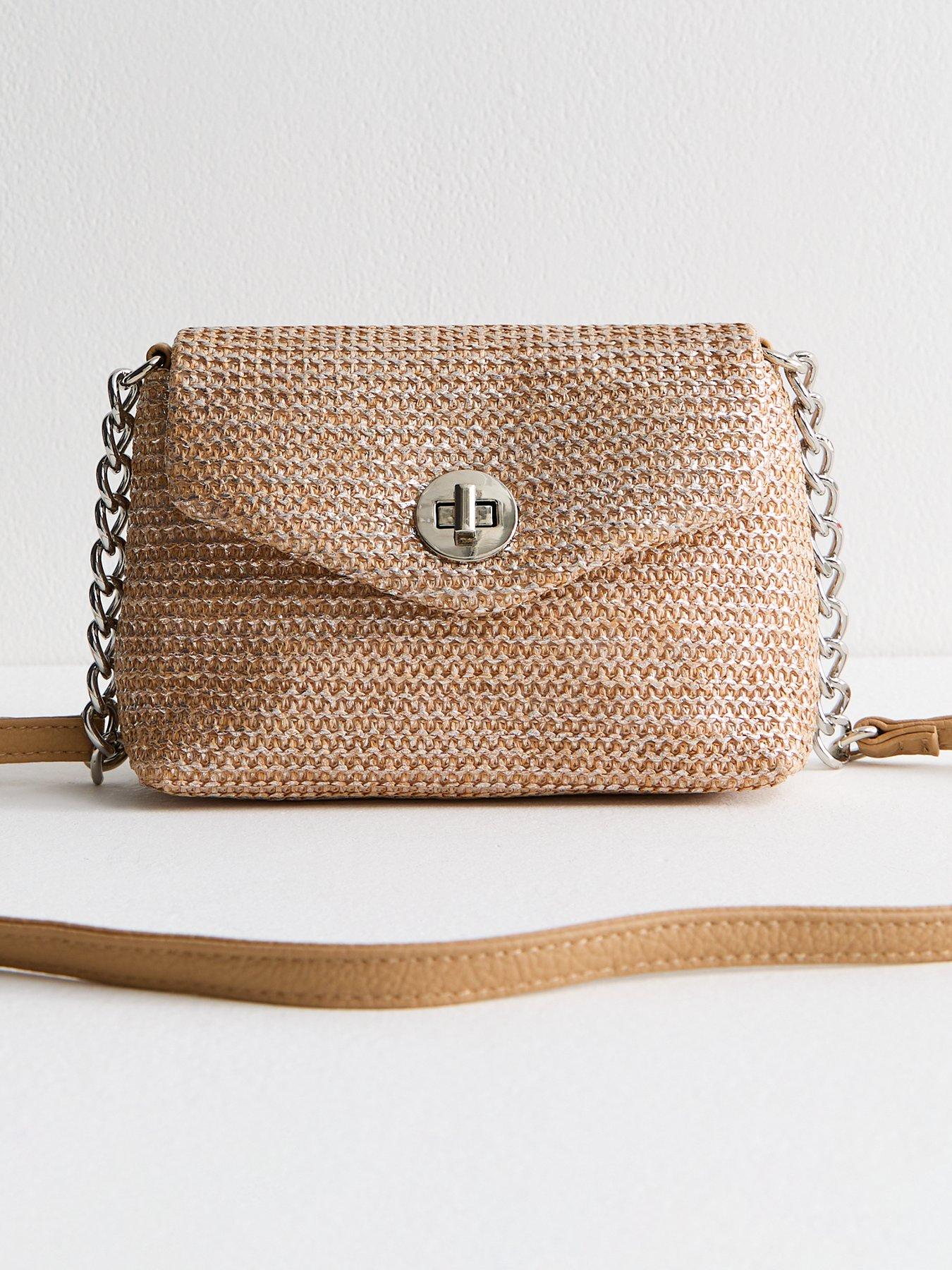 new-look-stone-metallic-woven-crossbody-bag