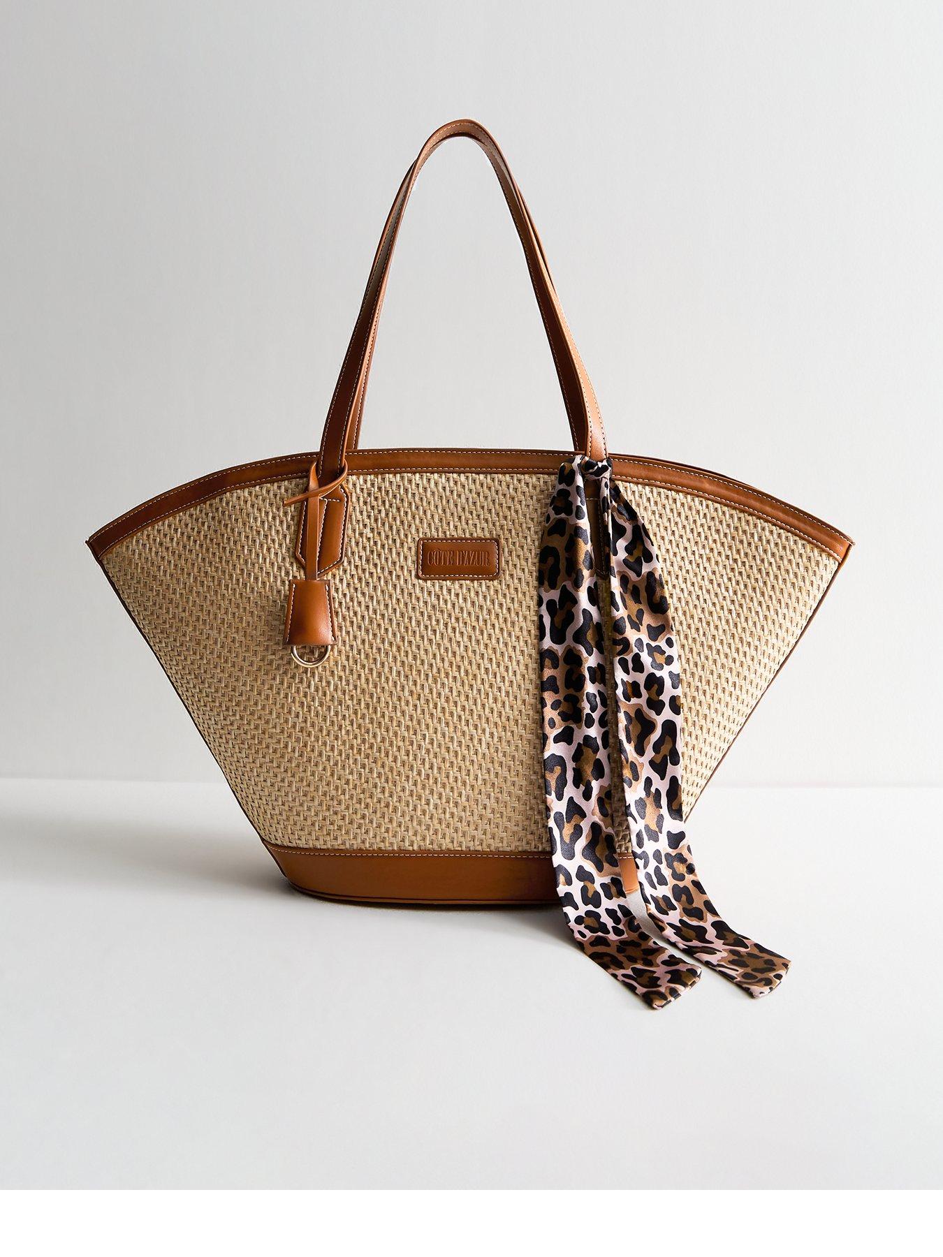 new-look-stone-faux-leather-trimmed-raffia-look-tote-bag