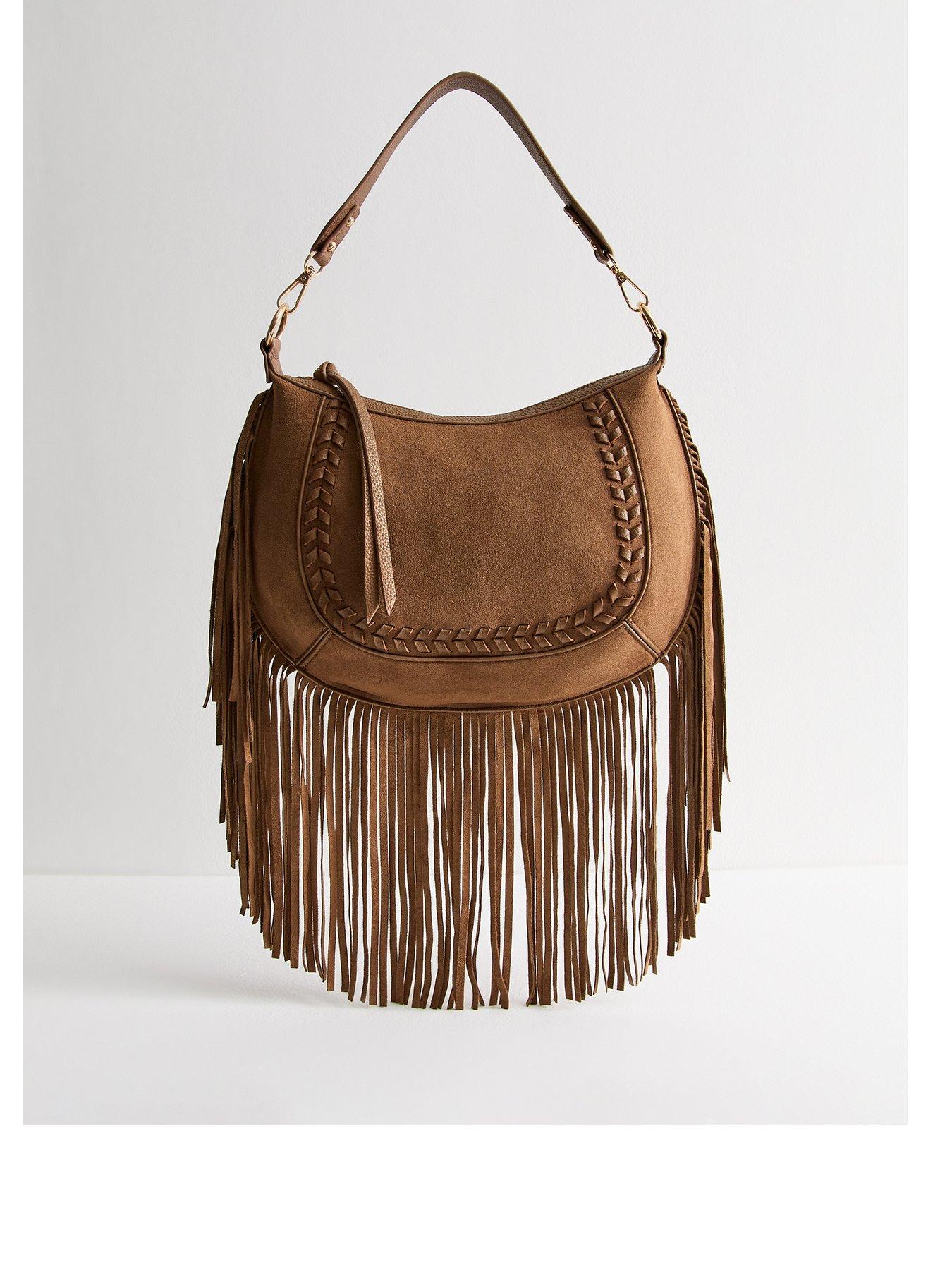 new-look-tan-tassel-trim-faux-suede-crossbody-bag