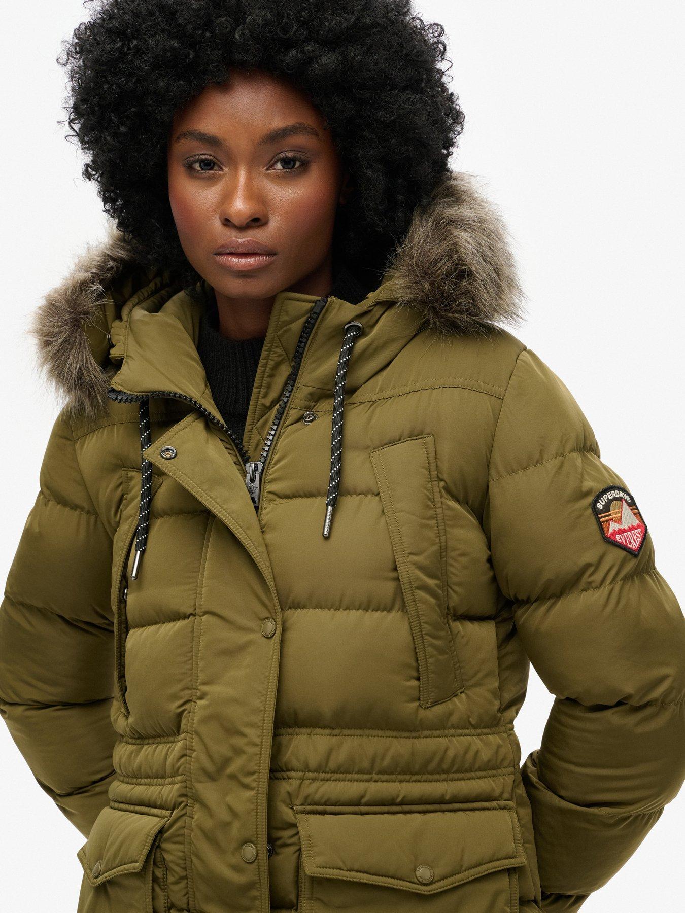 superdry-everest-midi-faux-fur-puffer-coat-greenoutfit