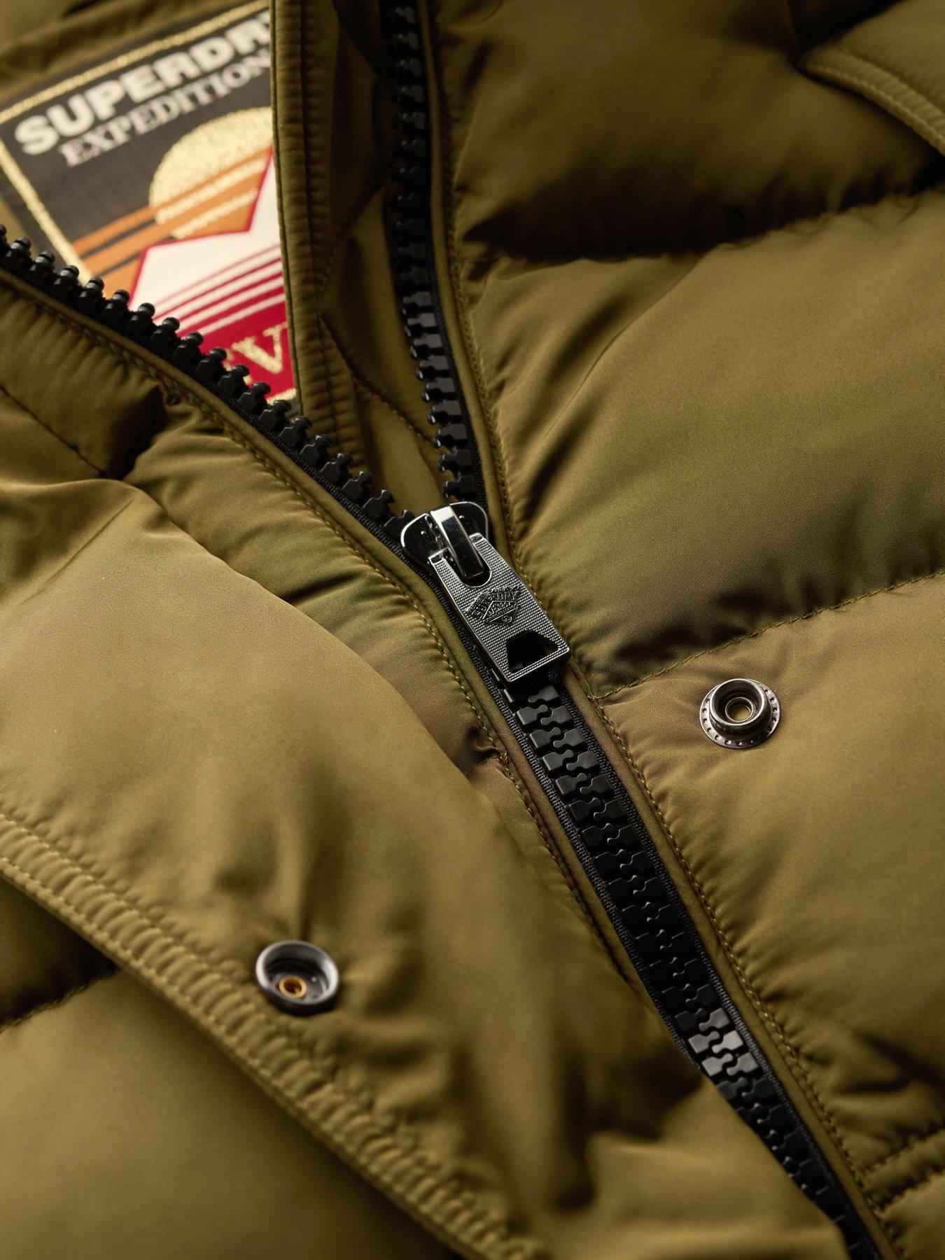 superdry-everest-midi-faux-fur-puffer-coat-greendetail