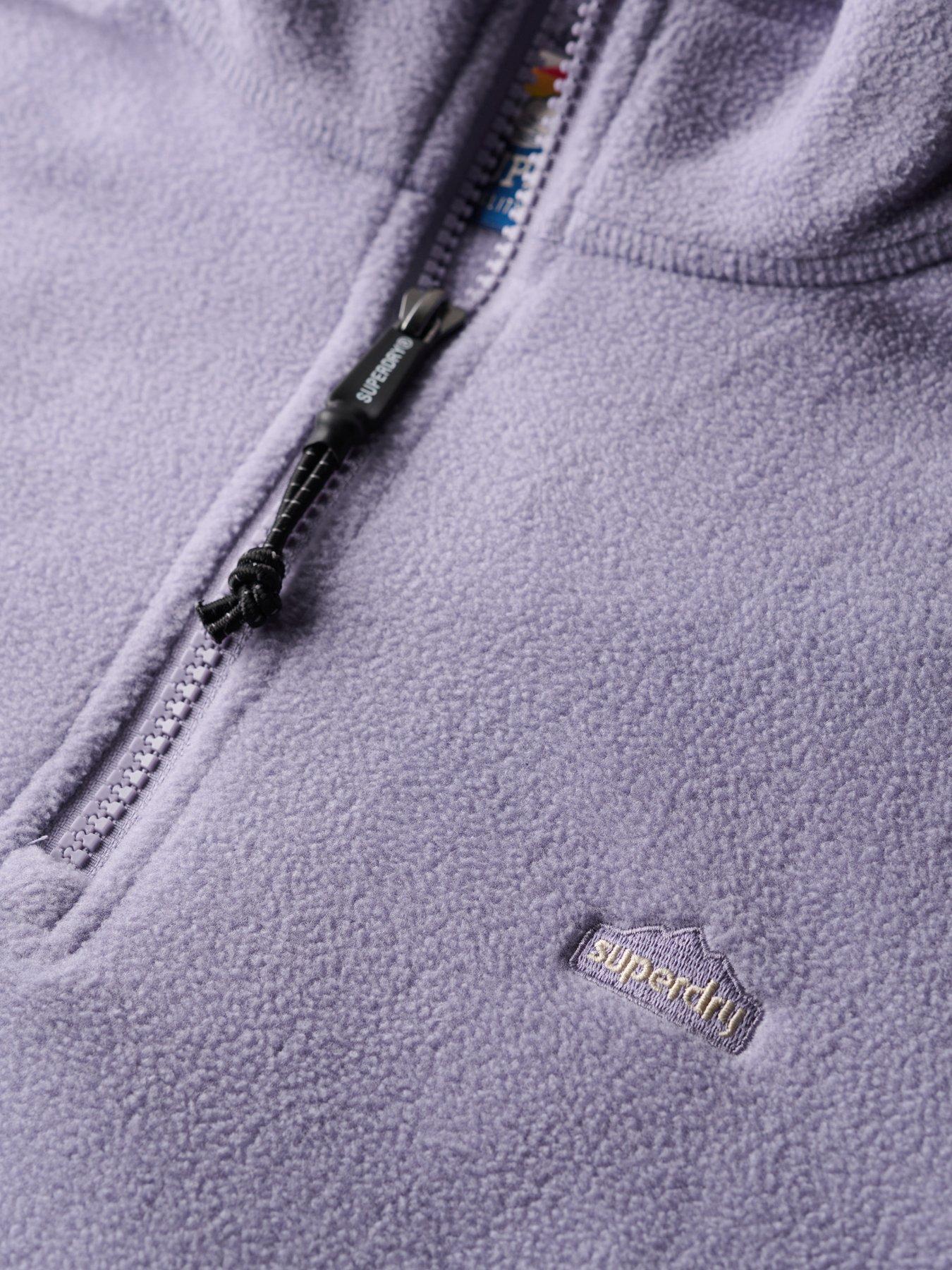 superdry-polar-fleece-half-zip-jumper-purpledetail