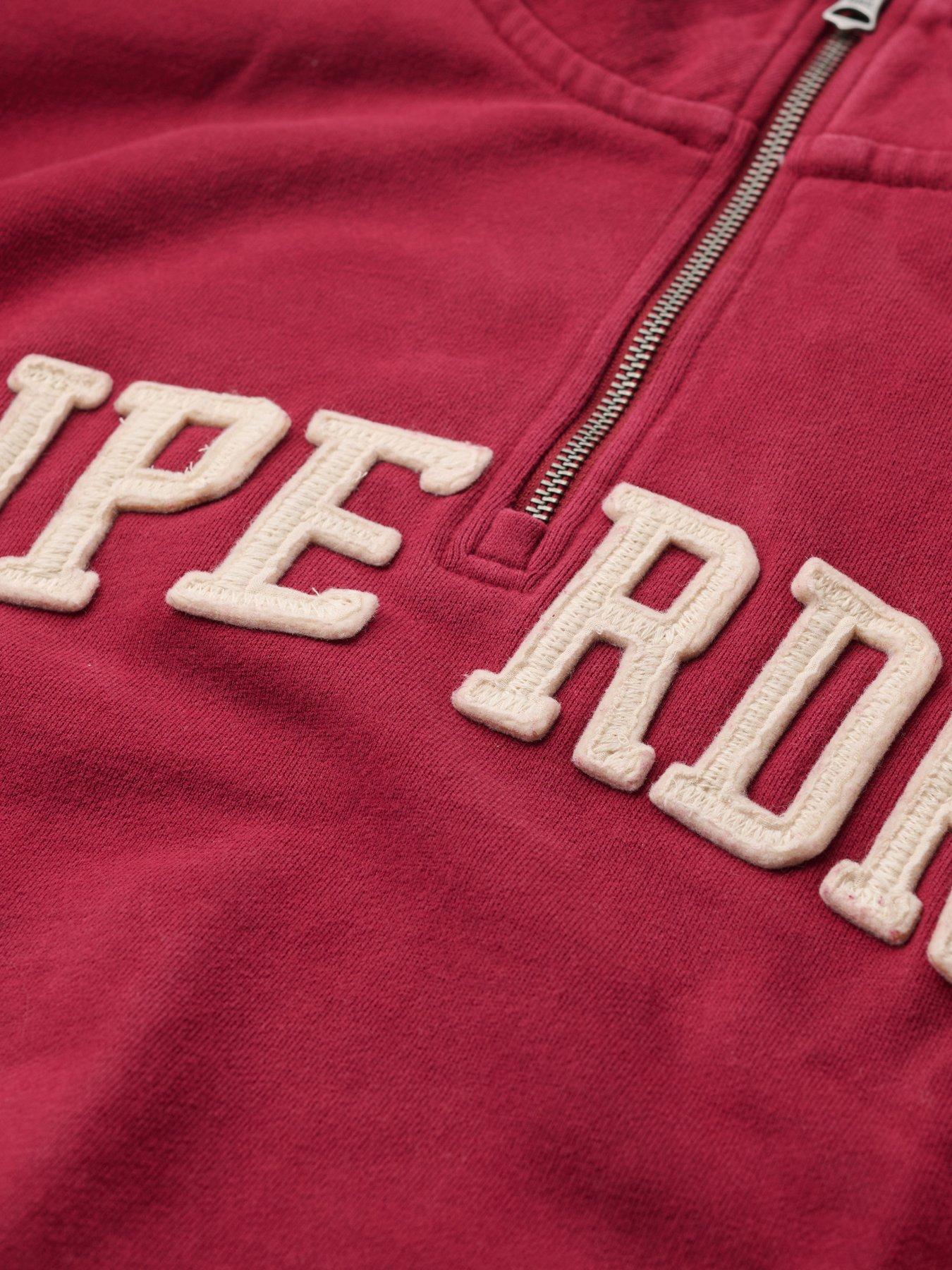 superdry-athletic-essentials-applique-half-zip-sweatshirt-reddetail