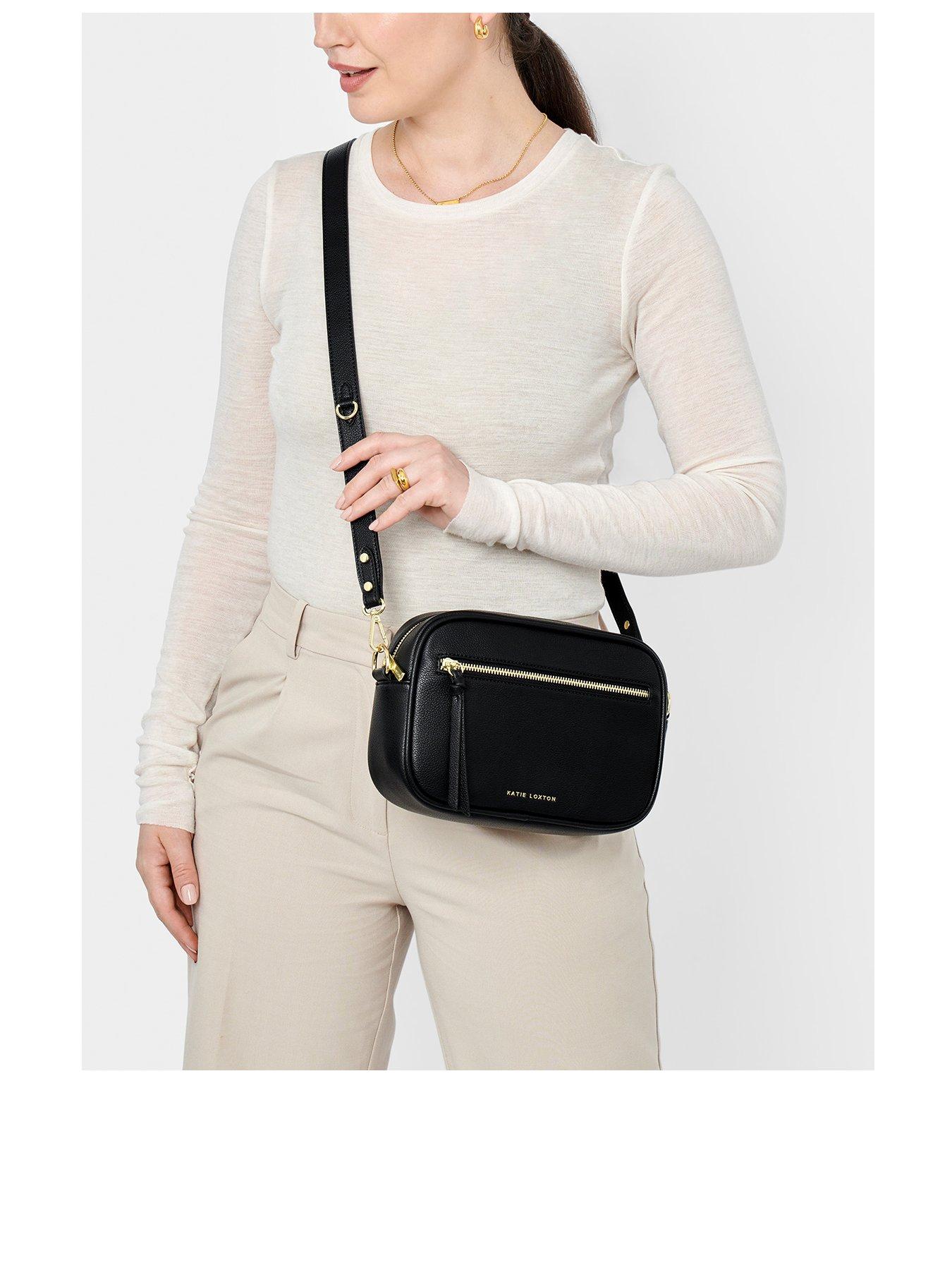 Image 1 of 6 of Katie Loxton Hallie Crossbody Bag In Black