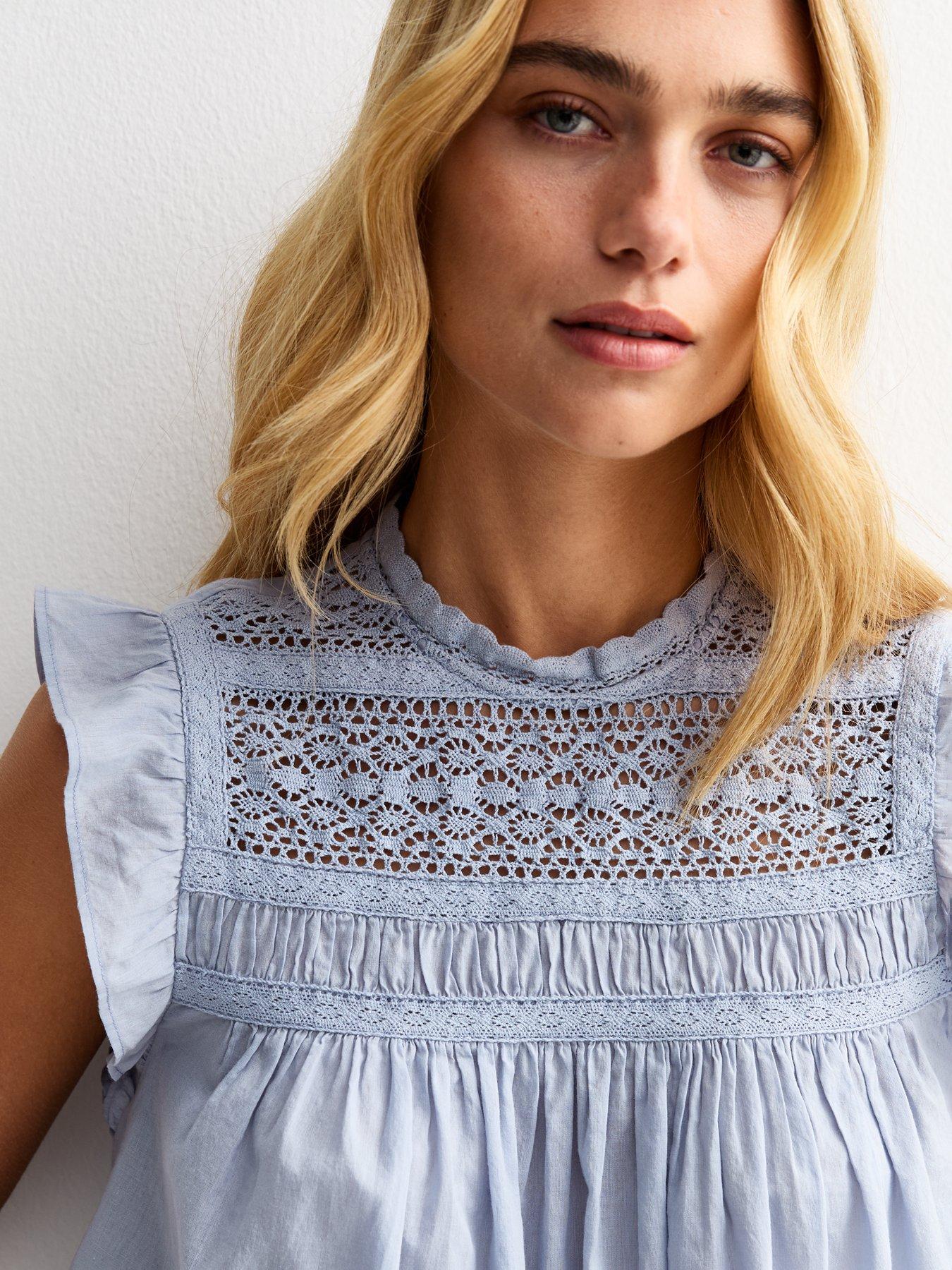 new-look-lace-panelled-sleeveless-top-blueoutfit