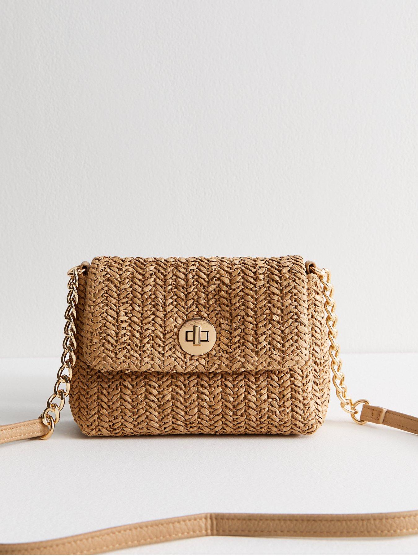 new-look-brown-woven-crossbody-bag