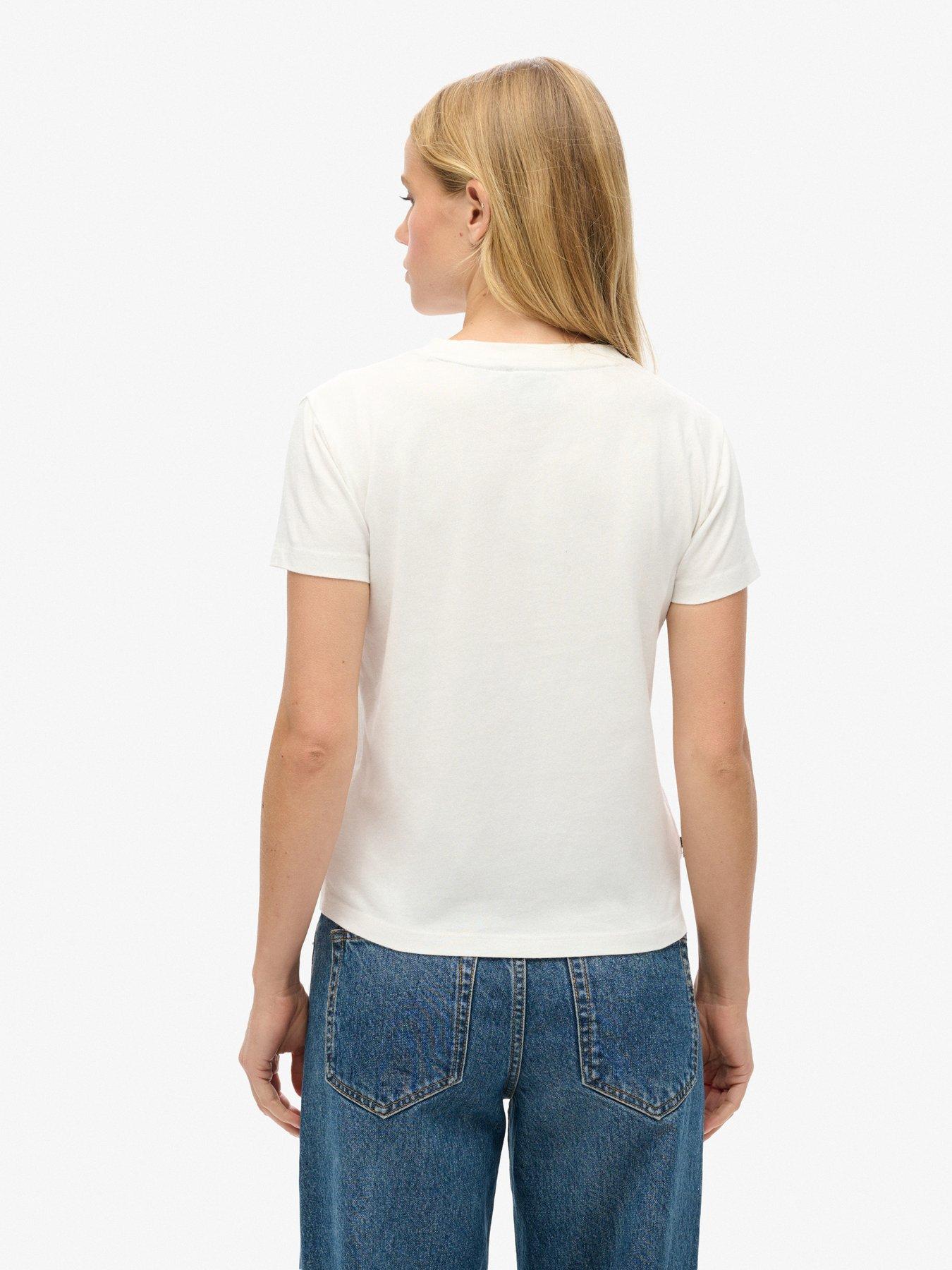 superdry-essential-logo-fitted-t-shirt--creamstillFront