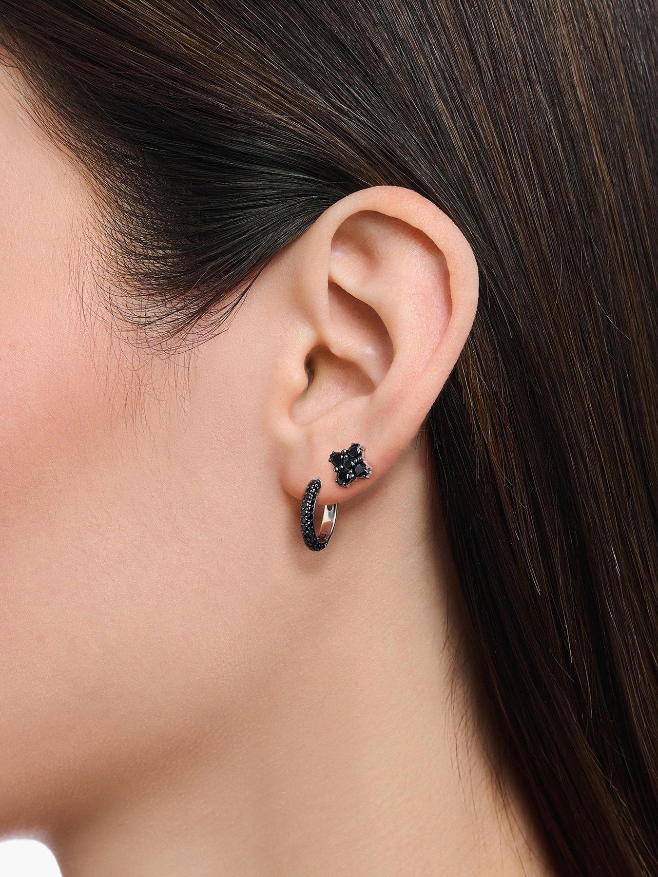 thomas-sabo-silver-blackened-small-ear-studs-with-black-zirconiastillFront