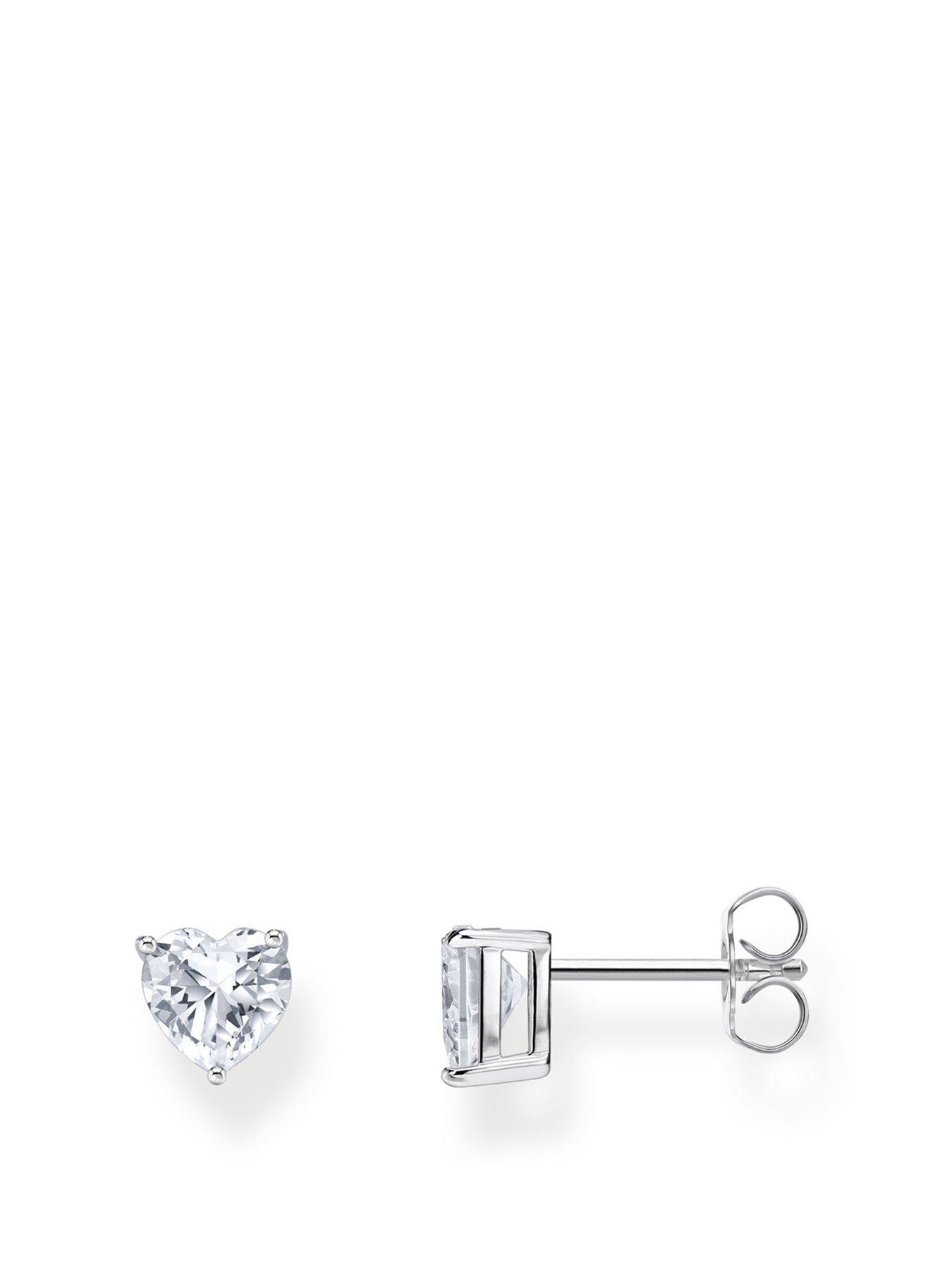 thomas-sabo-silver-ear-studs-heart-shaped-with-white-zirconia