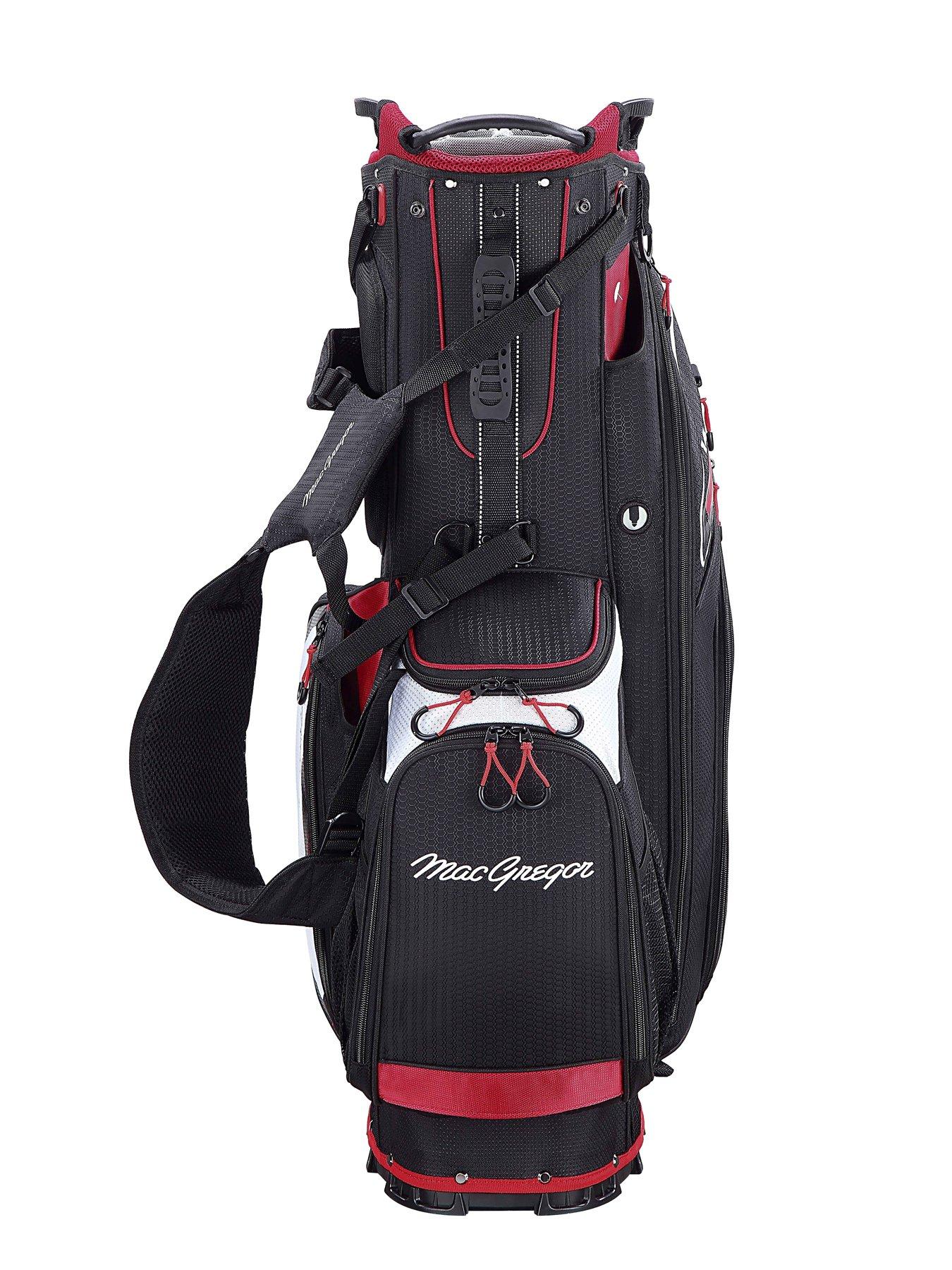 Image 3 of 6 of Macgregor Paramount Hybrid 14 Golf Bag Black/Red