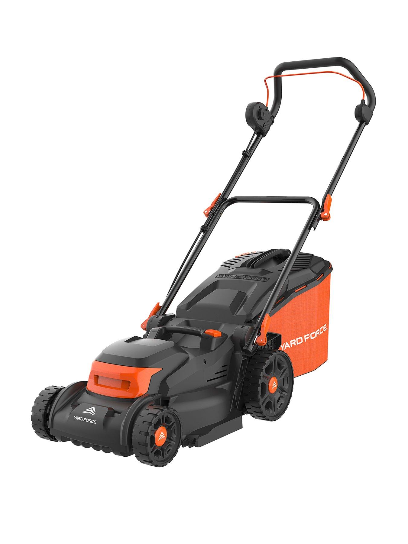 yard-force-1600w-37cm-electric-lawnmower-with-40l-grass-bag-and-rear-roller-em-n37b