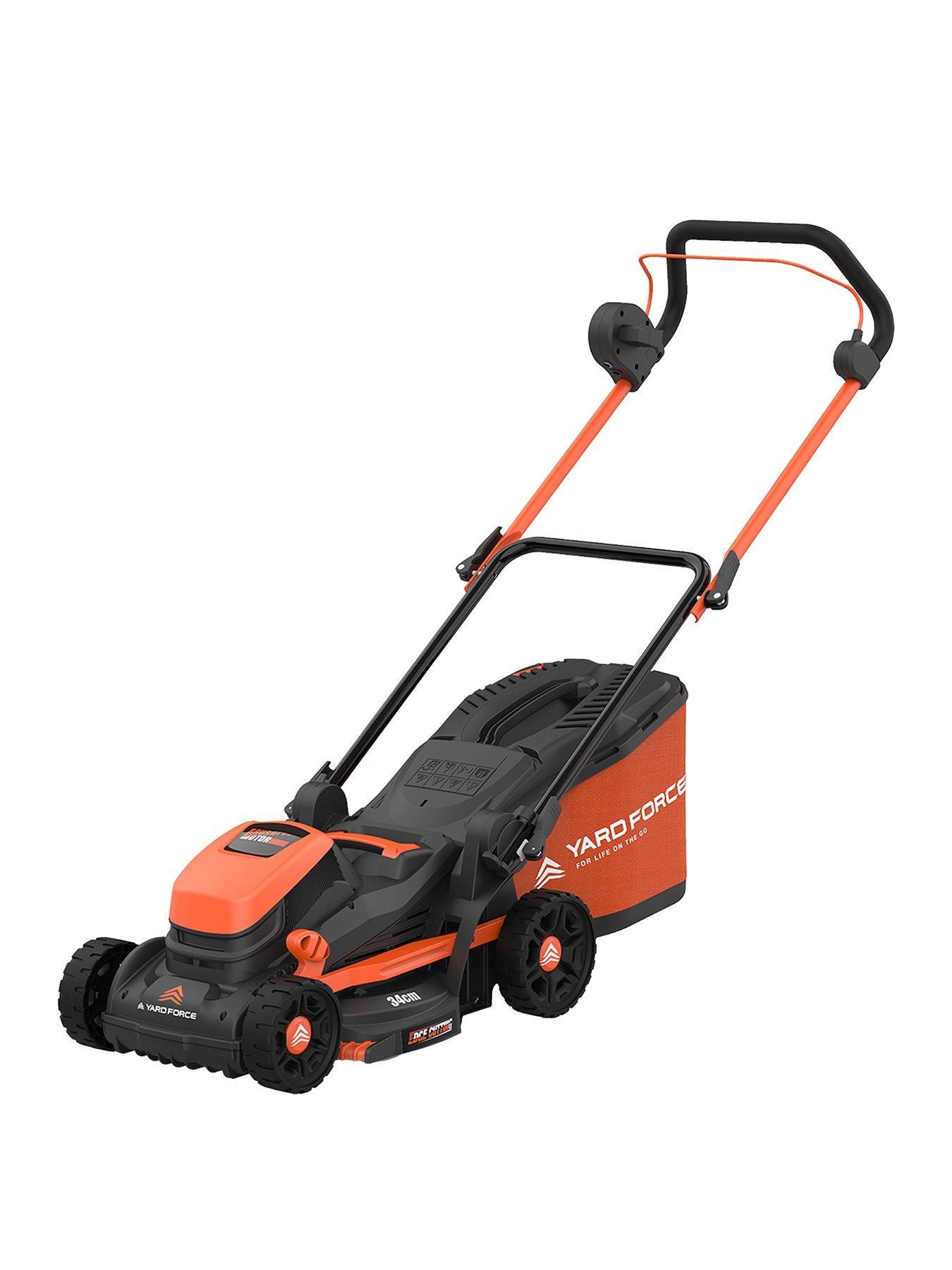 yard-force-40v-25ah-2x20v-cordless-lawnmower-with-34cm-cutting-width-35l-grass-bag-and-rear-roller-lm-c34b