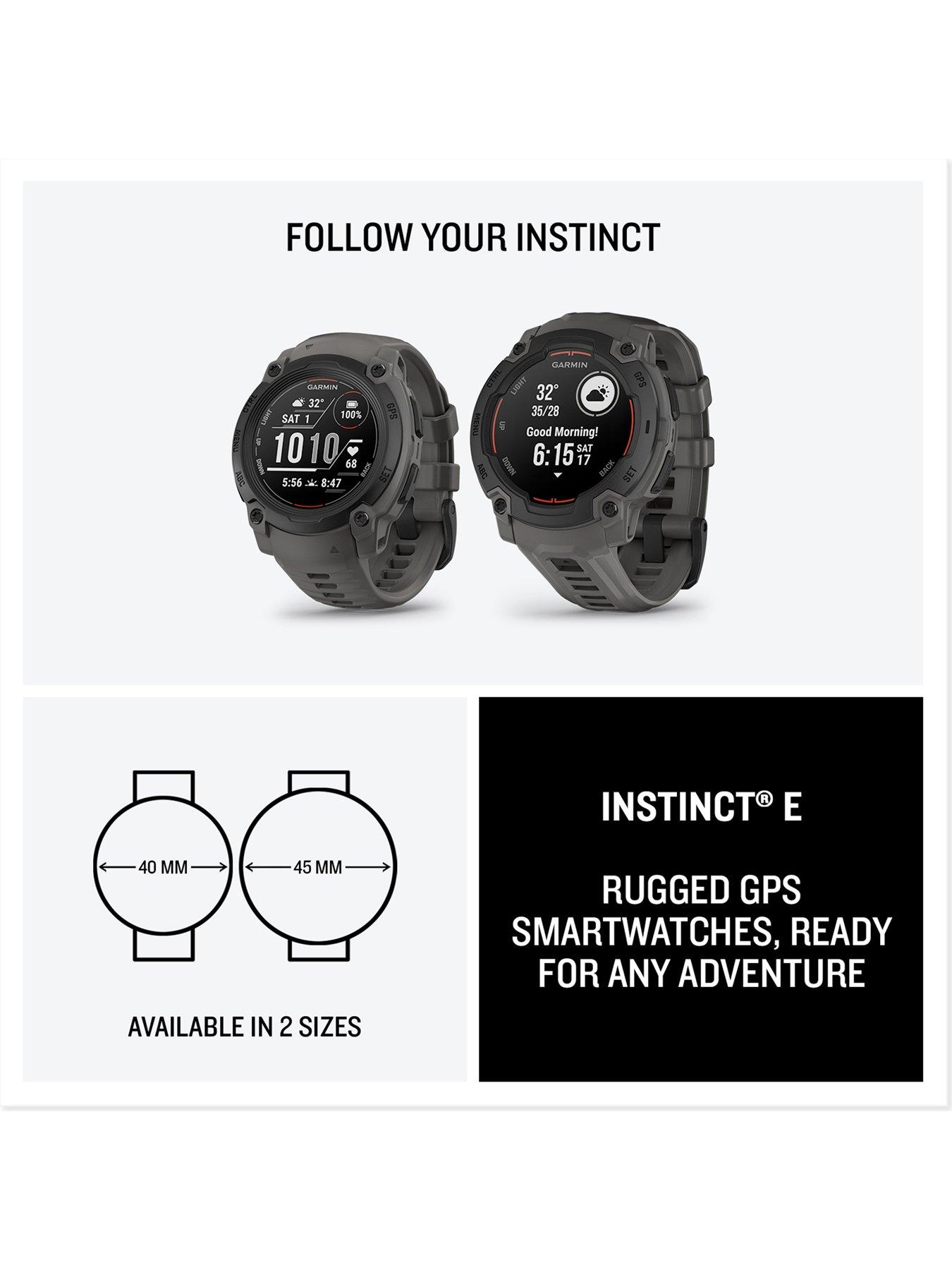 Image 7 of 8 of Garmin Instinct E, 40mm, Black