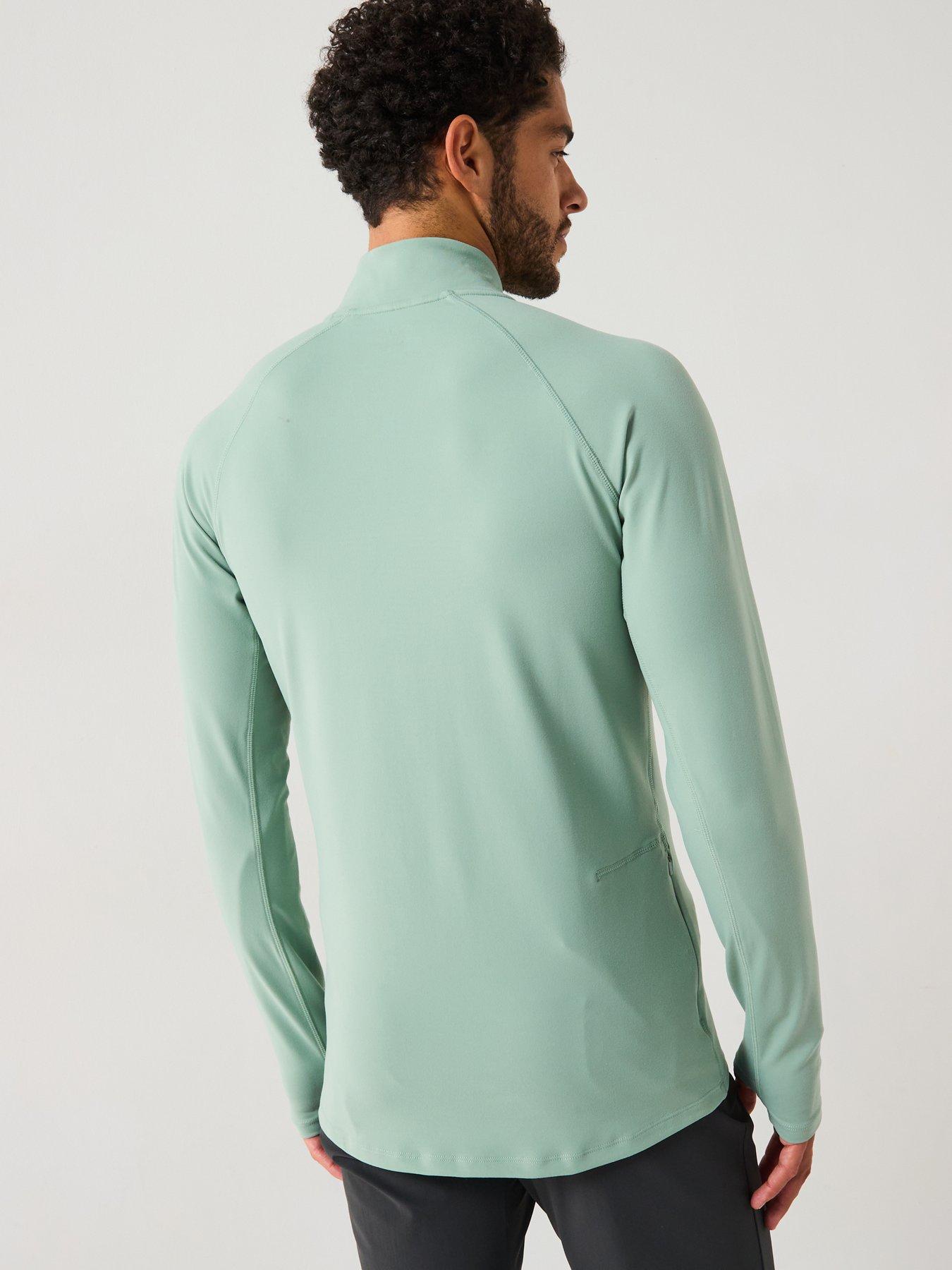 Image 2 of 5 of Gym + Coffee Men's Training Relentless 1/4 Zip - Green