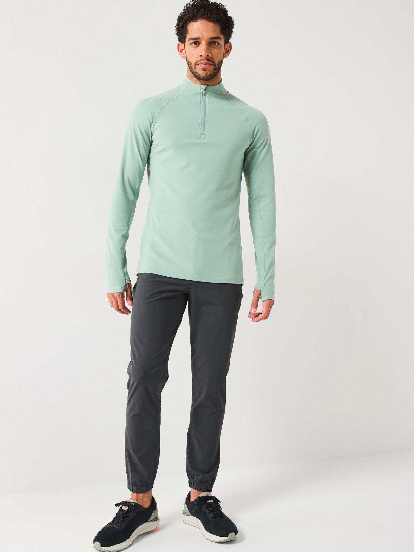 Image 3 of 5 of Gym + Coffee Men's Training Relentless 1/4 Zip - Green