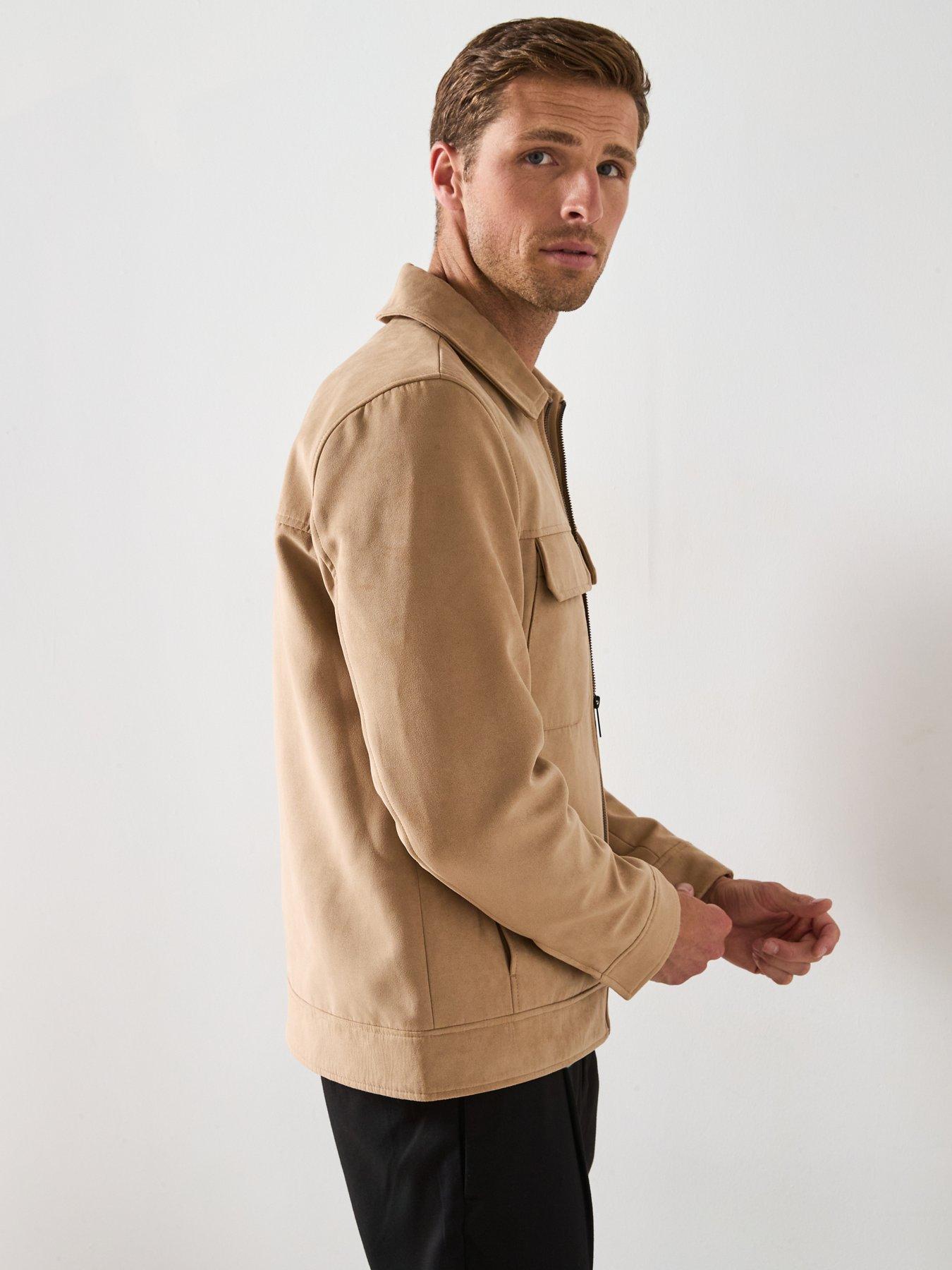 very-man-suede-look-zip-harrington-beigedetail