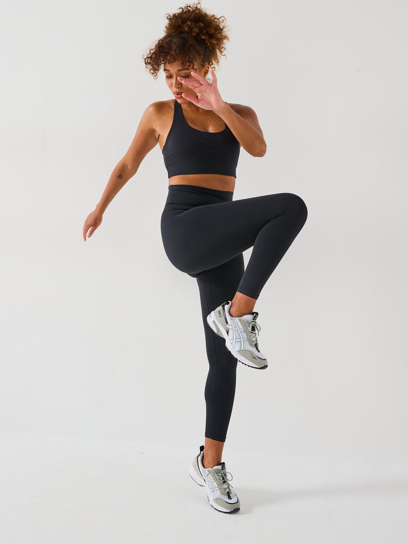 Image 3 of 6 of Gym + Coffee Womens Training Soft Motion Legging 7/8 - Black