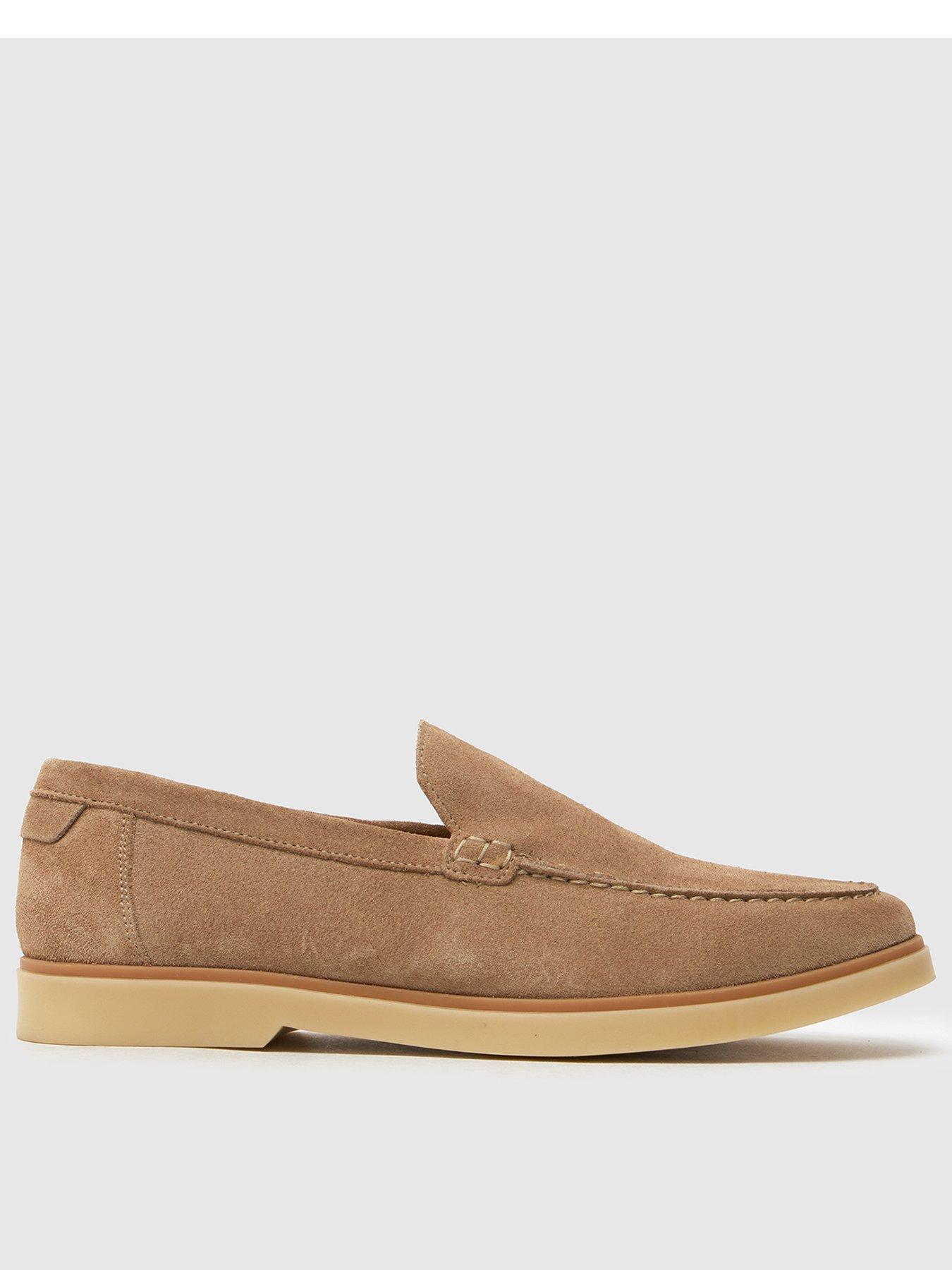 Image 1 of 4 of Schuh Riggs Suede Loafers - Light Brown