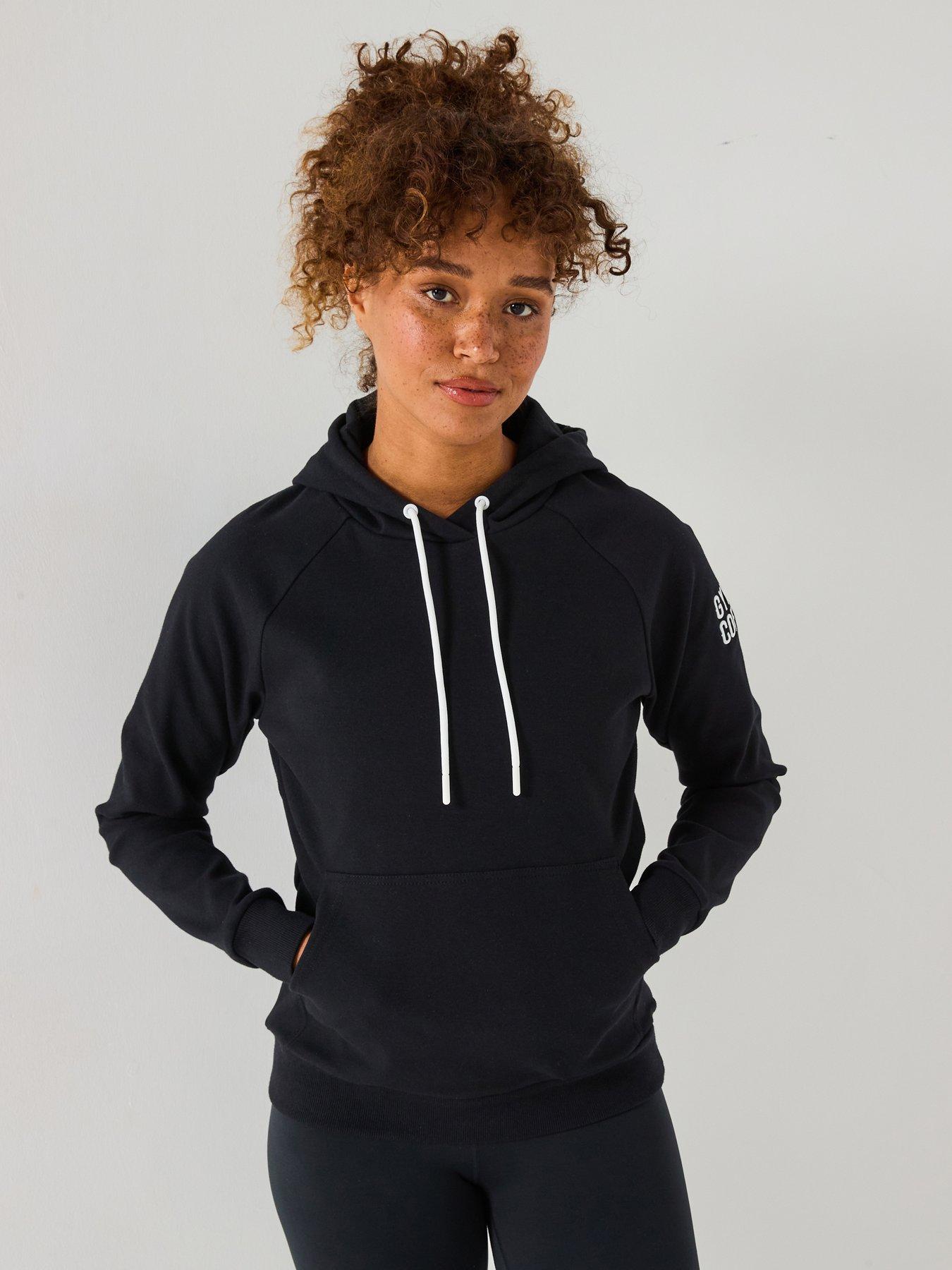 Image of Gym + Coffee Womens Training Chill Hoodie - Black