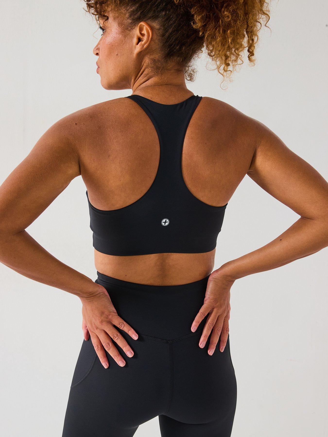 Image 2 of 6 of Gym + Coffee Womens Training Relentless Bra - Black